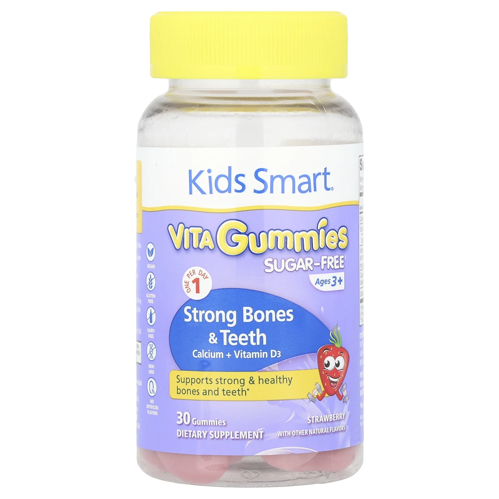 Kids Smart®, Vita Gummies, Strong Bones & Teeth, Calcium + Vitamin D3, Ages 3+,
