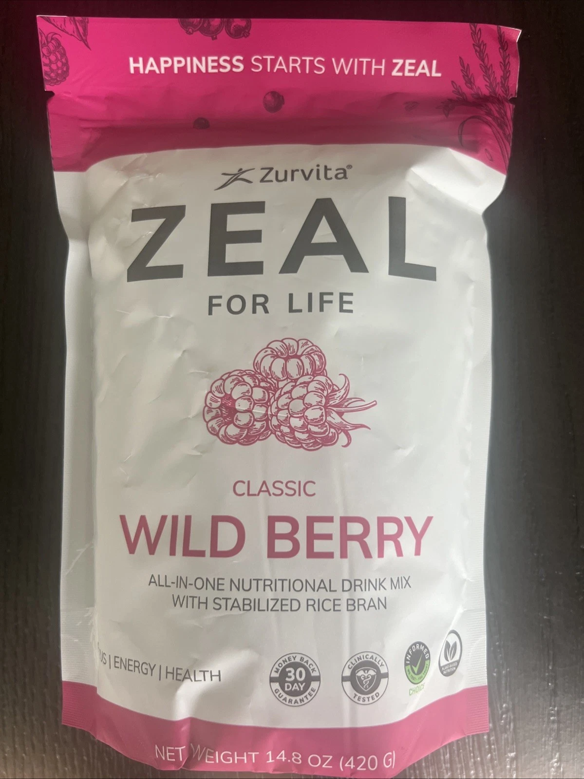 Zurvita Zeal for Life WILD BERRY CLASSIC 30 Servings Exp 6/2026 - NEW!