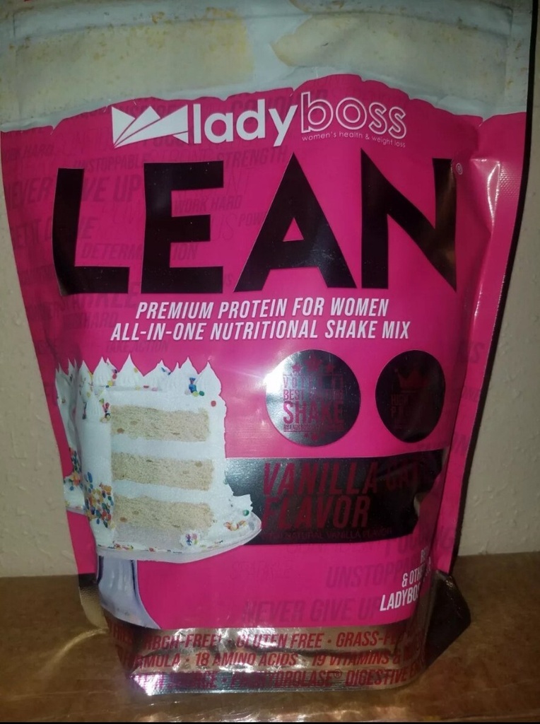 Lady Boss Lean Protein Powder - Vanilla Cake NEW 30 serv. READ DESCR.