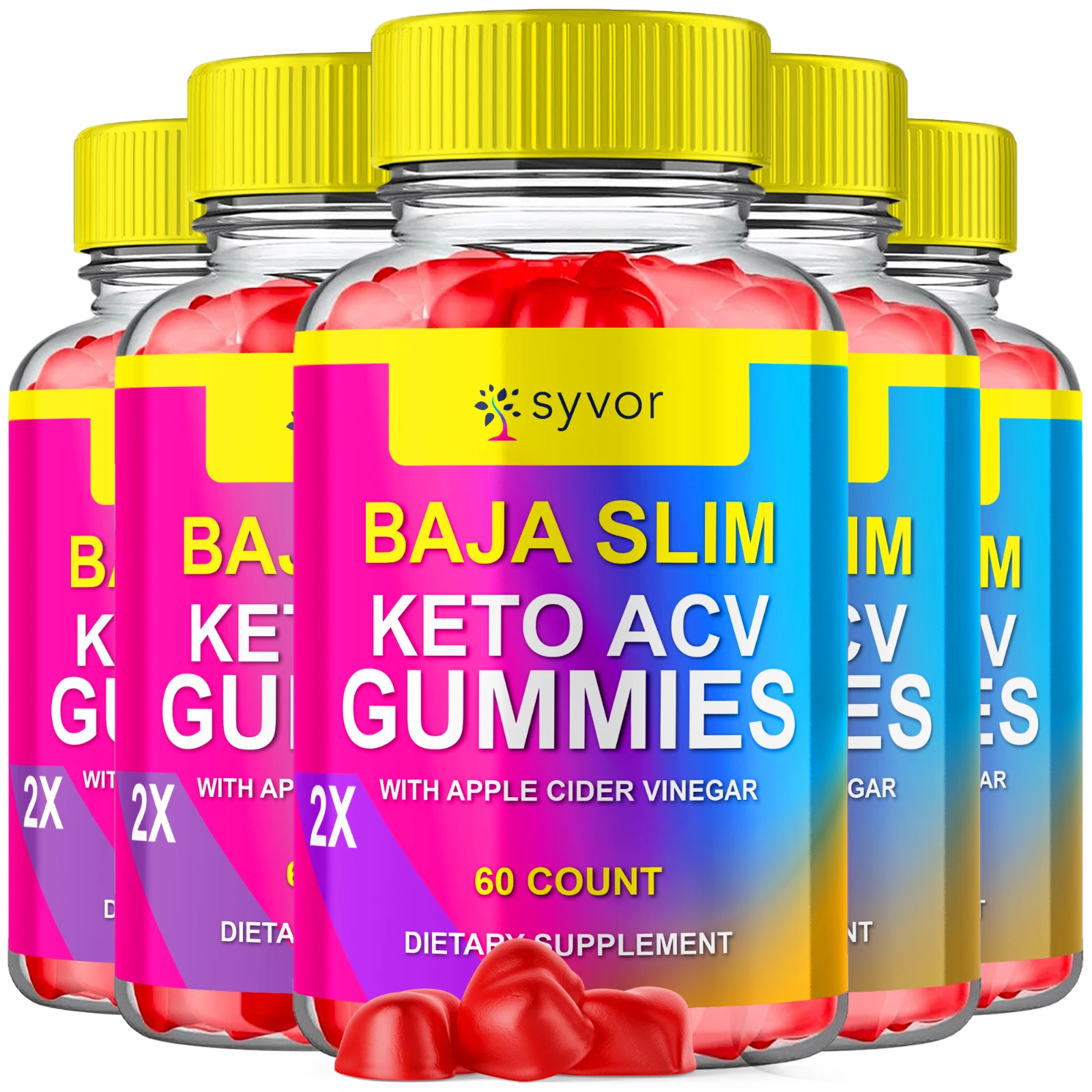 Baja Slim Keto ACV Gummies BajaSlim Maximum Strength Vitamin Formula 300 Gummies