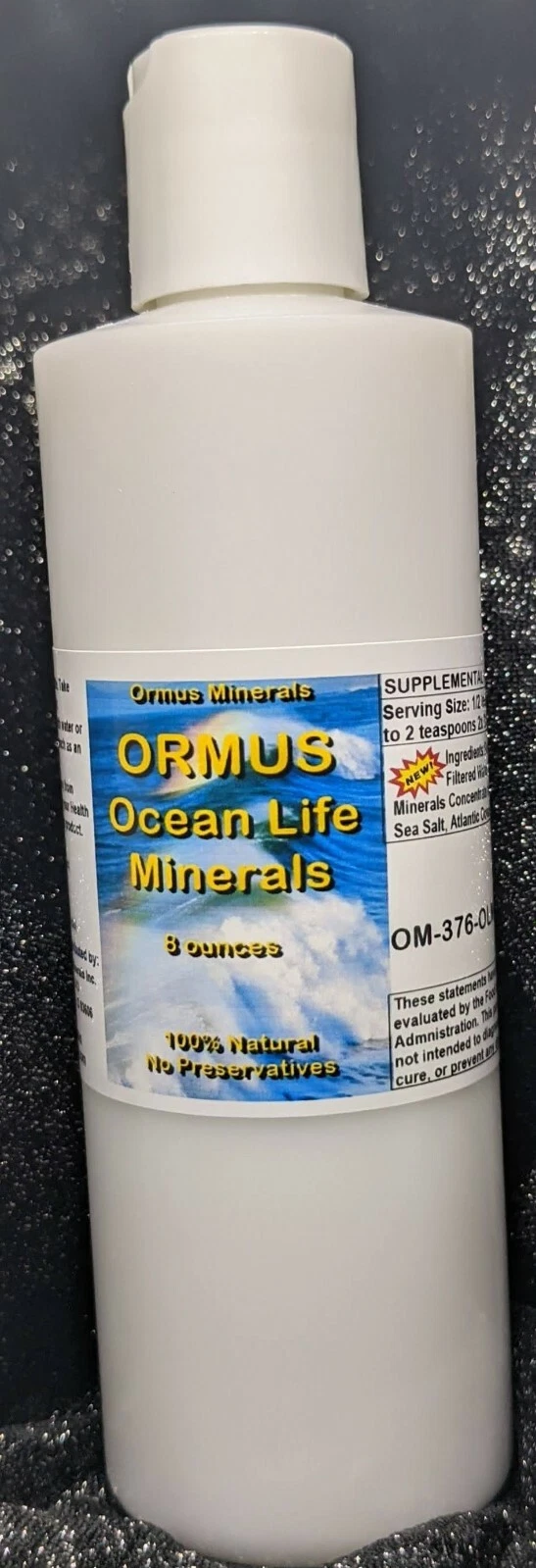 Ormus Ocean Life Minerals Mental Health Clarity Digestion Immunity 16oz