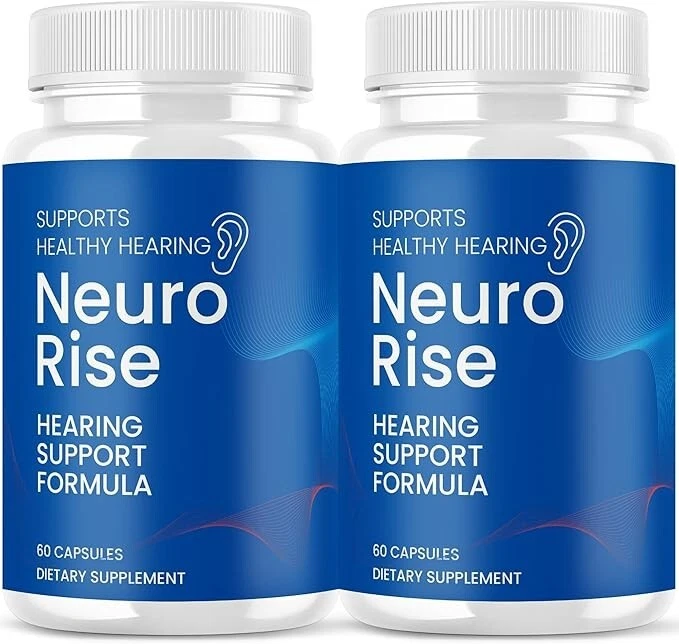 Neuro Rise Healthy Hearing Support Formula Supplements ( 120 Capsules ) 2-Pack