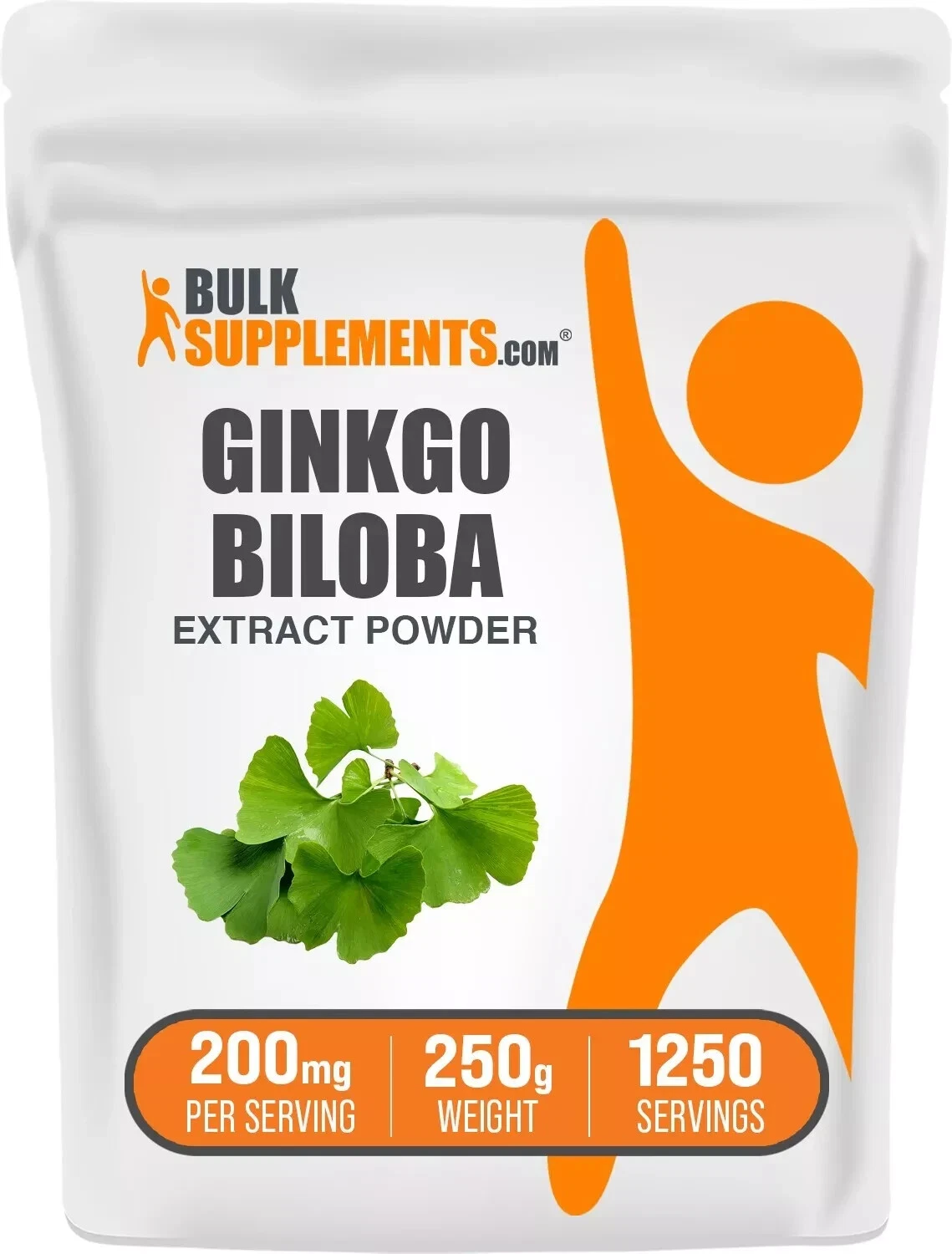 BulkSupplements Ginkgo Biloba Leaf Extract Powder 250g 200 mg Per Serving 10/27