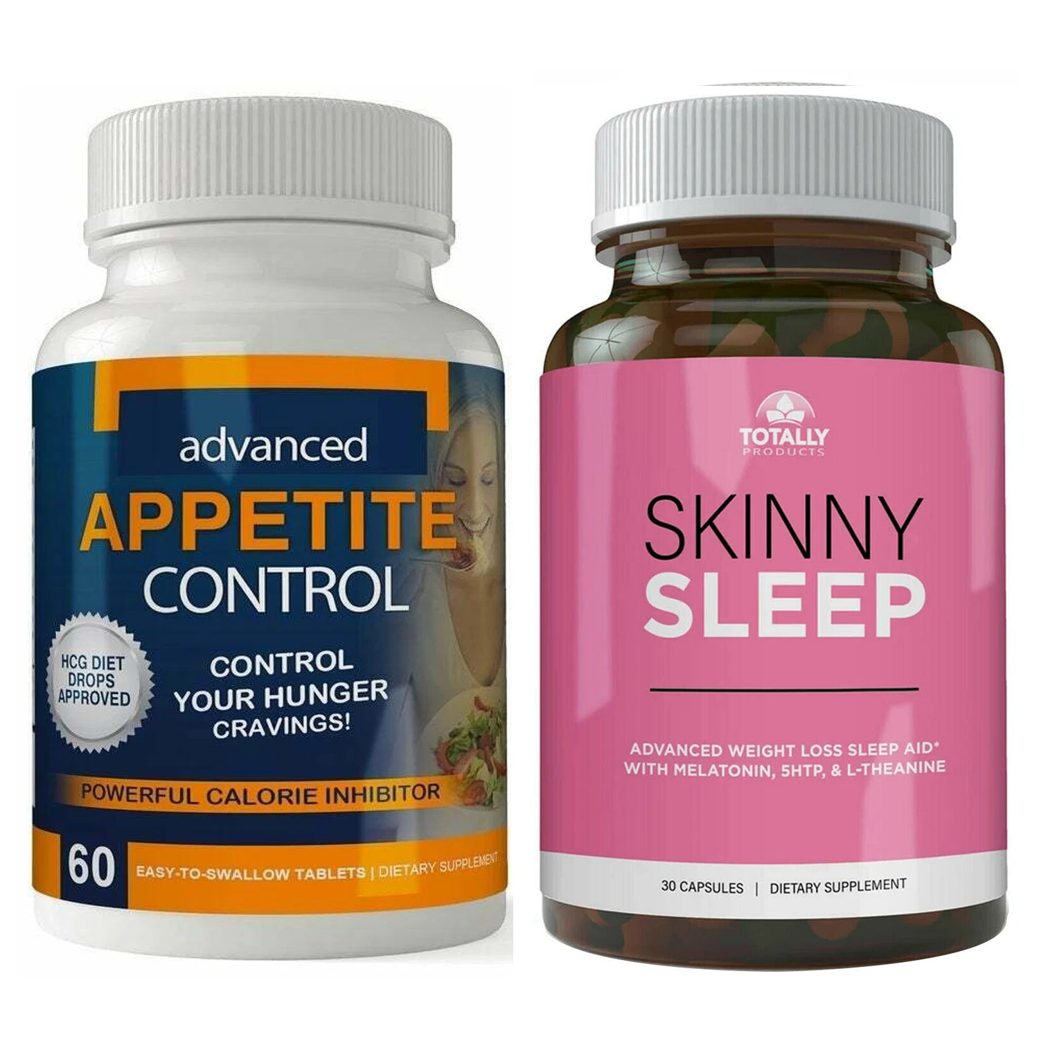 Appetite Control Supplement & Skinny Sleep Weight Loss Fat Burn Dietary Capsules