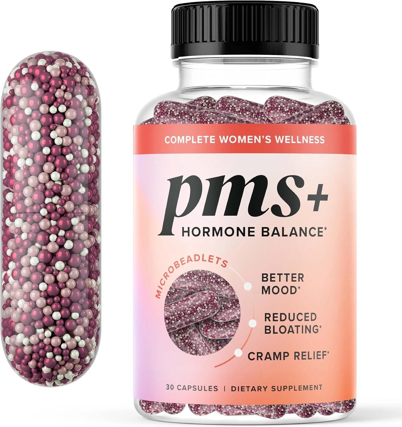 SM PMS Support Supplement for Women with PMS Relief Hormone Balance Period 30 ct