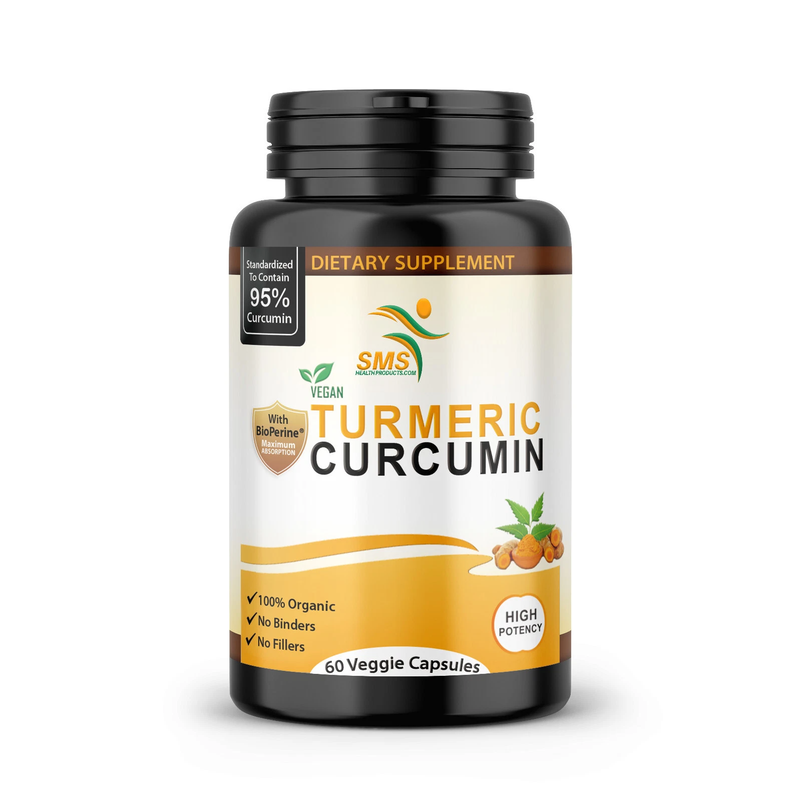 TURMERIC 95% CURCUMIN TUMERIC BLACK PEPPER ANTIOXIDANT 10,000mg EXTRACT BEST