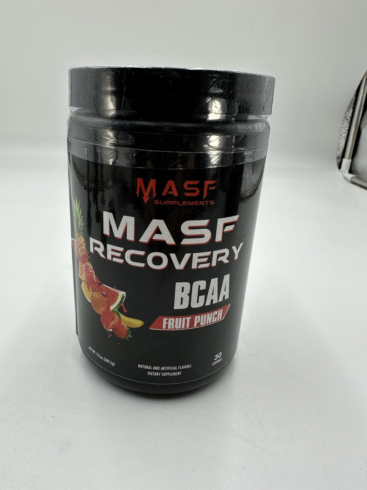 MASF Recovery BCAA Supplements Fruit Punch, 30 Servings