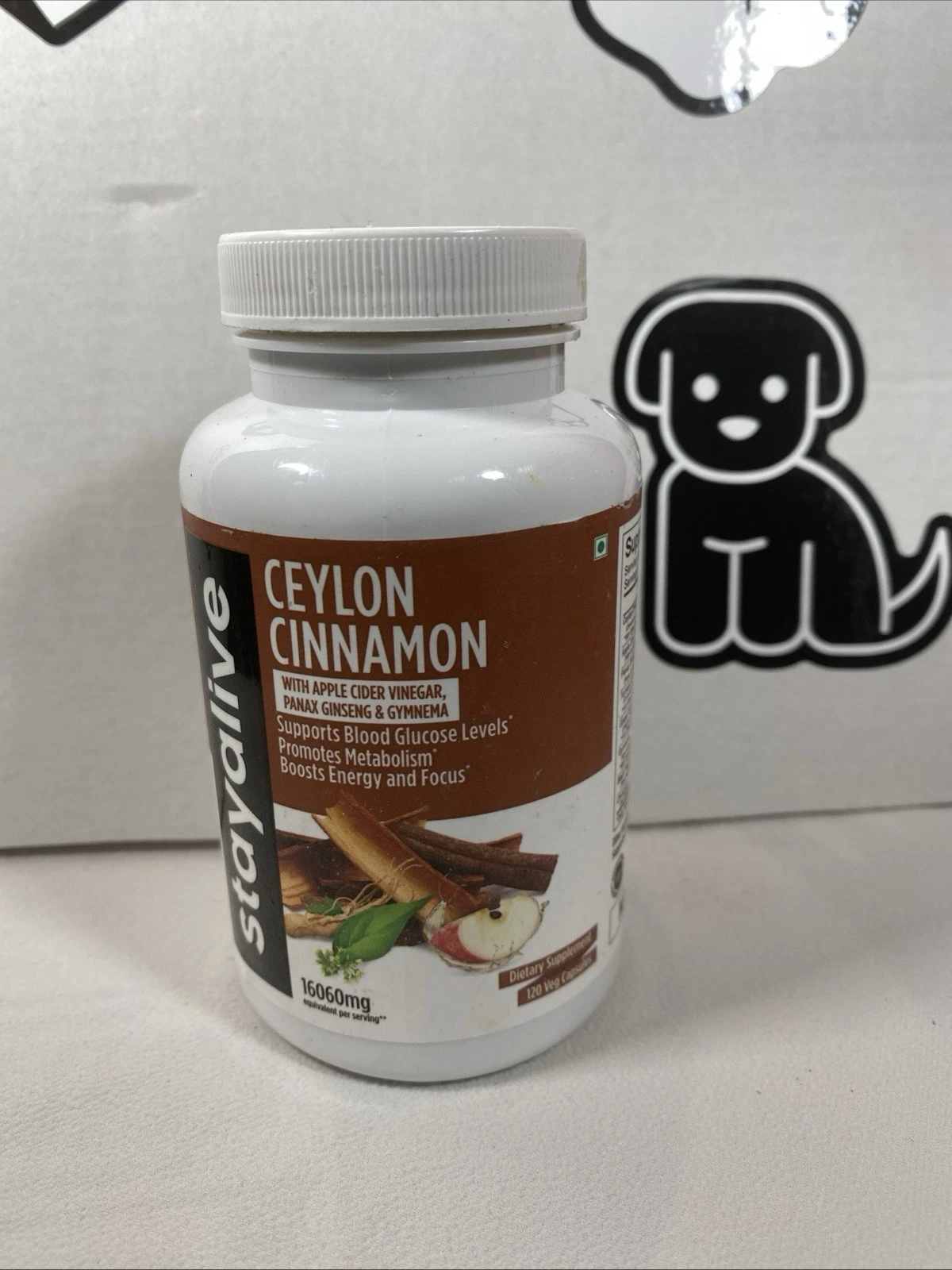 Stay Alive Ceylon Cinnamon 120 Capsules 16060mg Exp 3/26