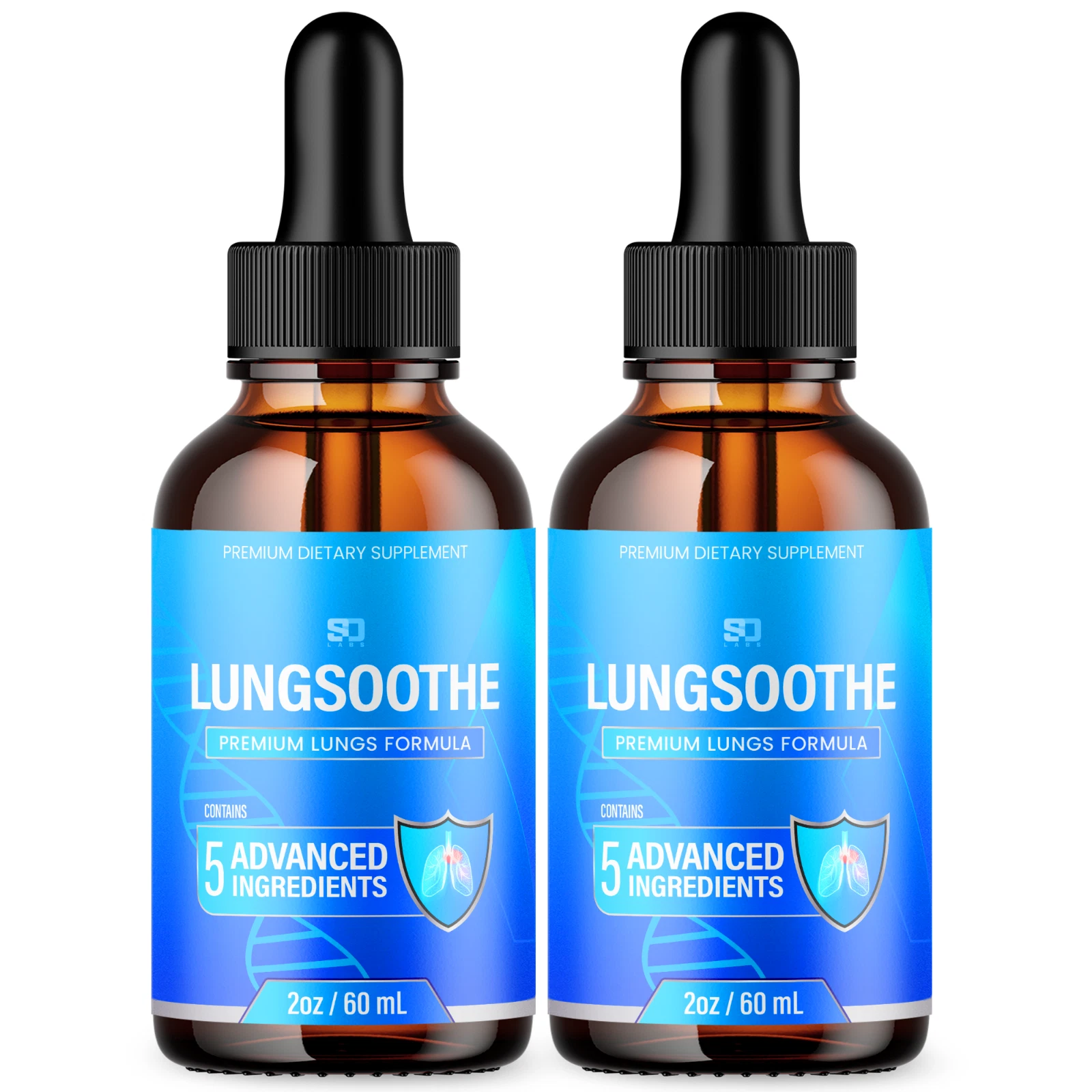 LungSoothe Premium Blood Drops Advanced Formula Supports Blood Health (2 Pack)