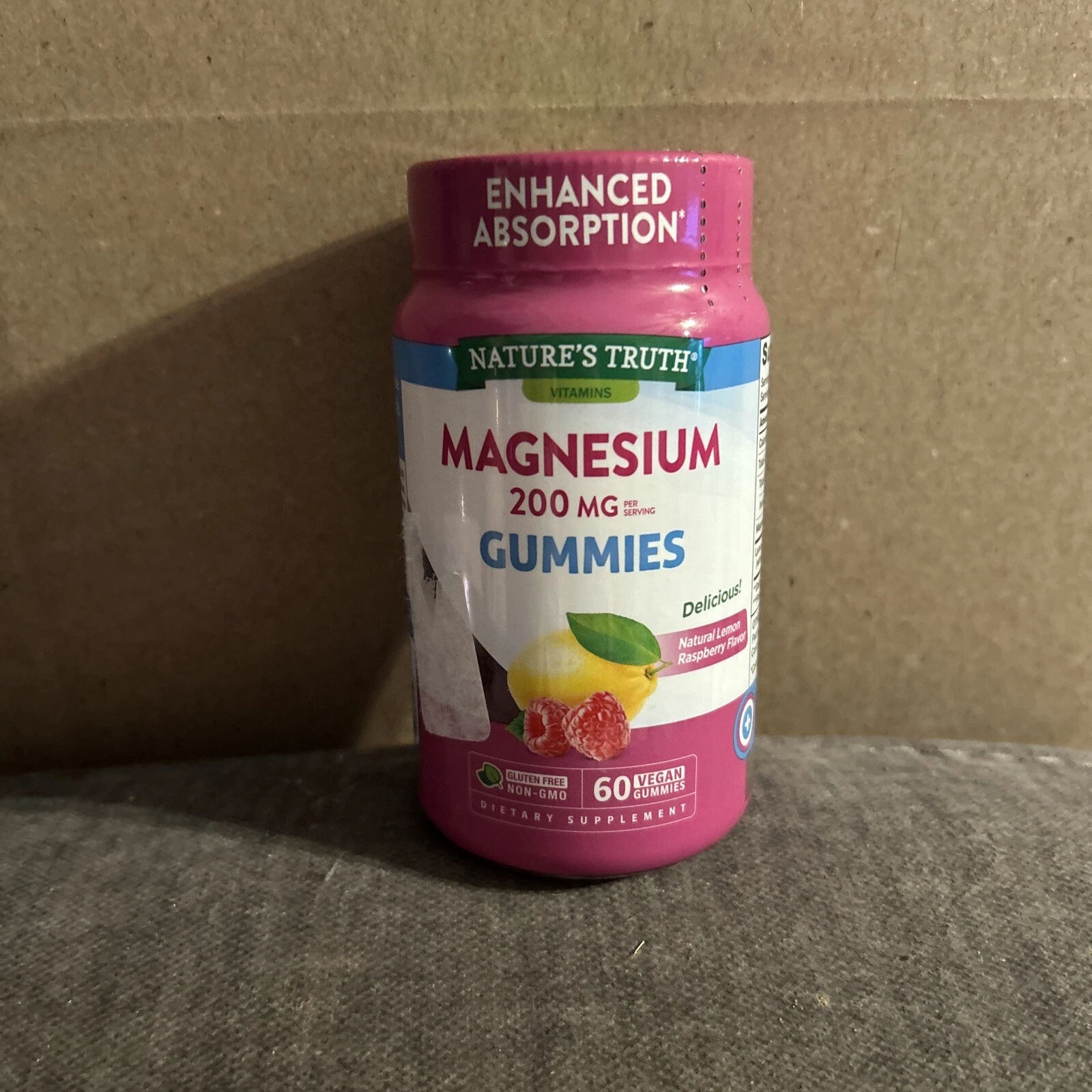 Nature's Truth Enhanced Absorption Magnesium 200mg Gummies 60 ea 11/2025 FRESH!!