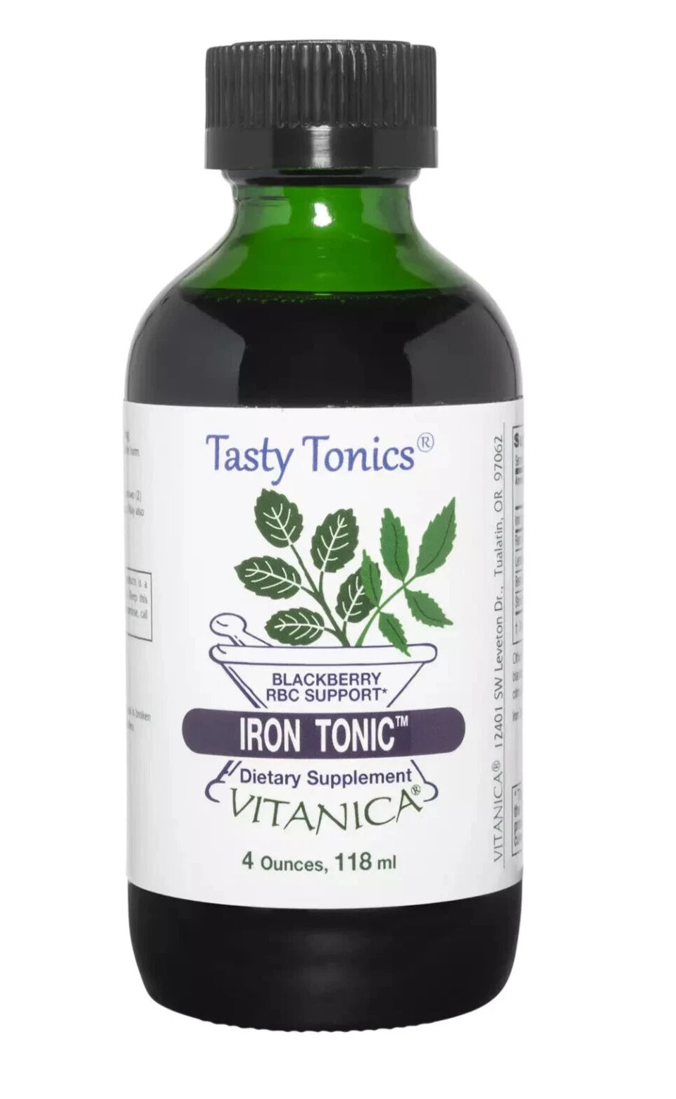 Vitanica Iron Tonic, Liquid Iron Supplement, Vegan, 4 Ounce Exp 03/2027