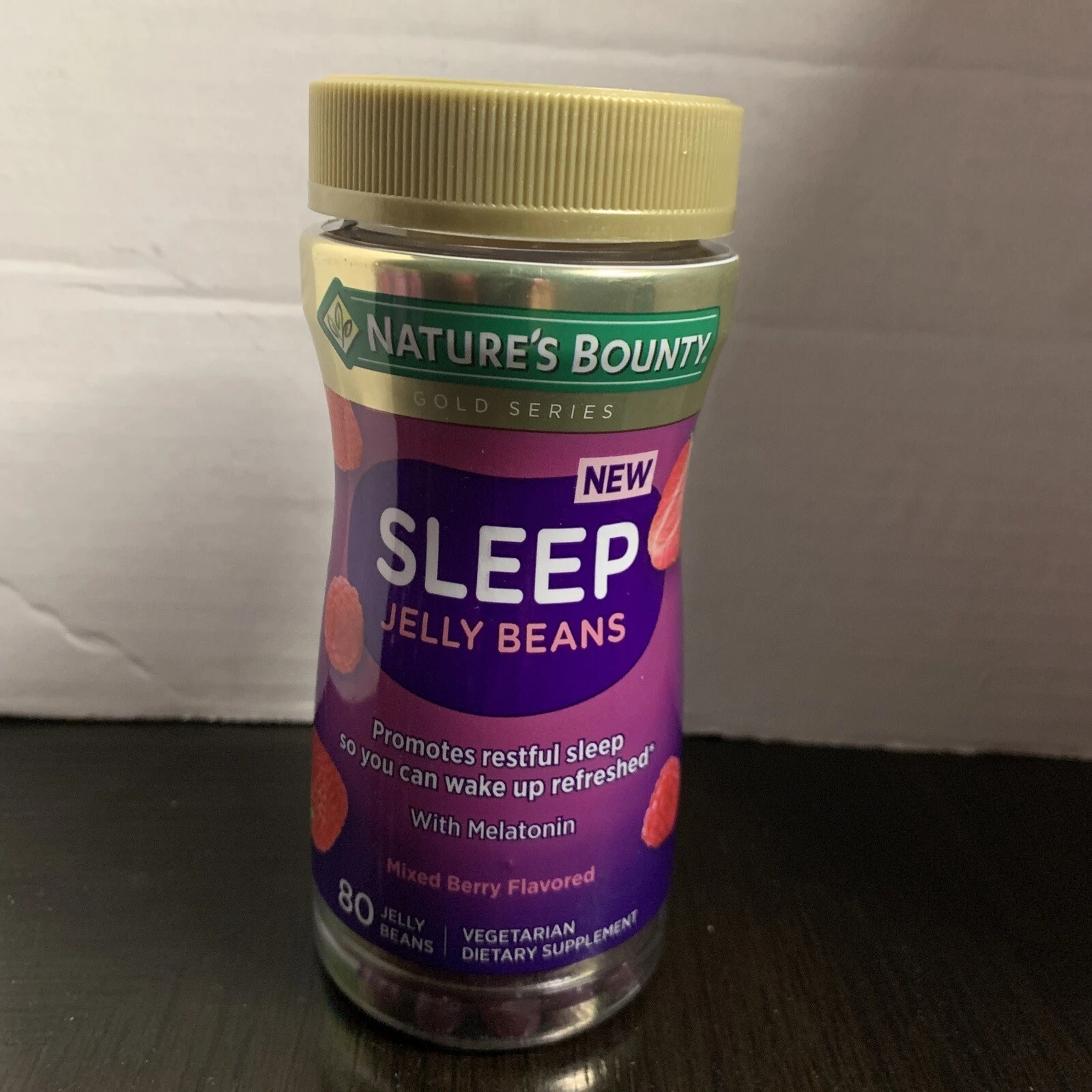 3 Nature’s Bounty Sleep Jelly Beans with Melatonin, Mixed Berry Flavor, 80 Count