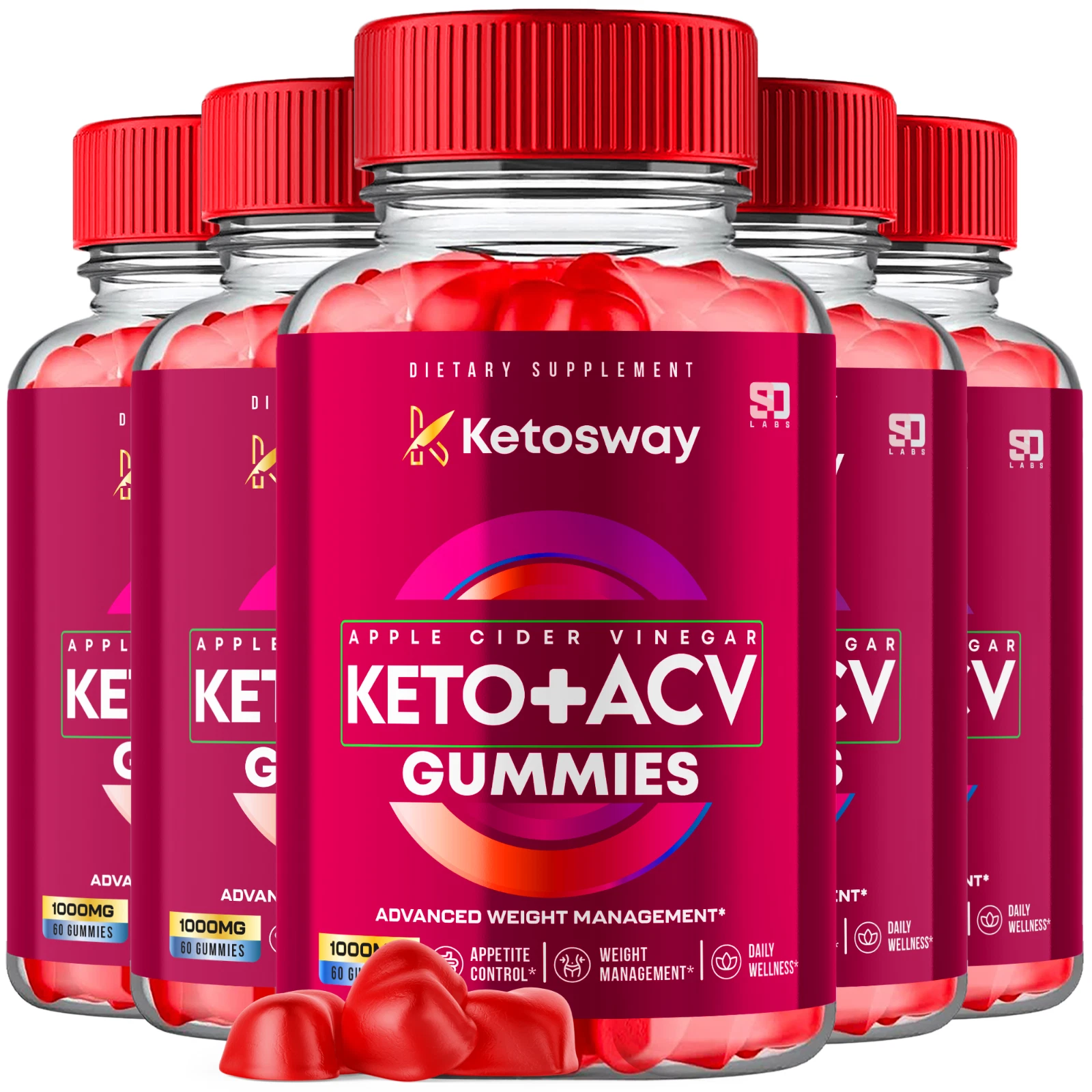 (5 Pack) Ketosway Keto, Keto Sway Keto ACV Weight Loss Gummies (300 Gummies)