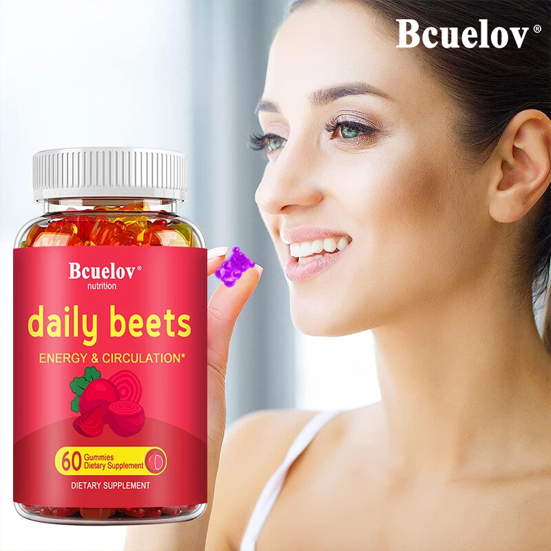 Beetroot Gummies Improve Blood Circulation Increased Energy 30-60 Gummies