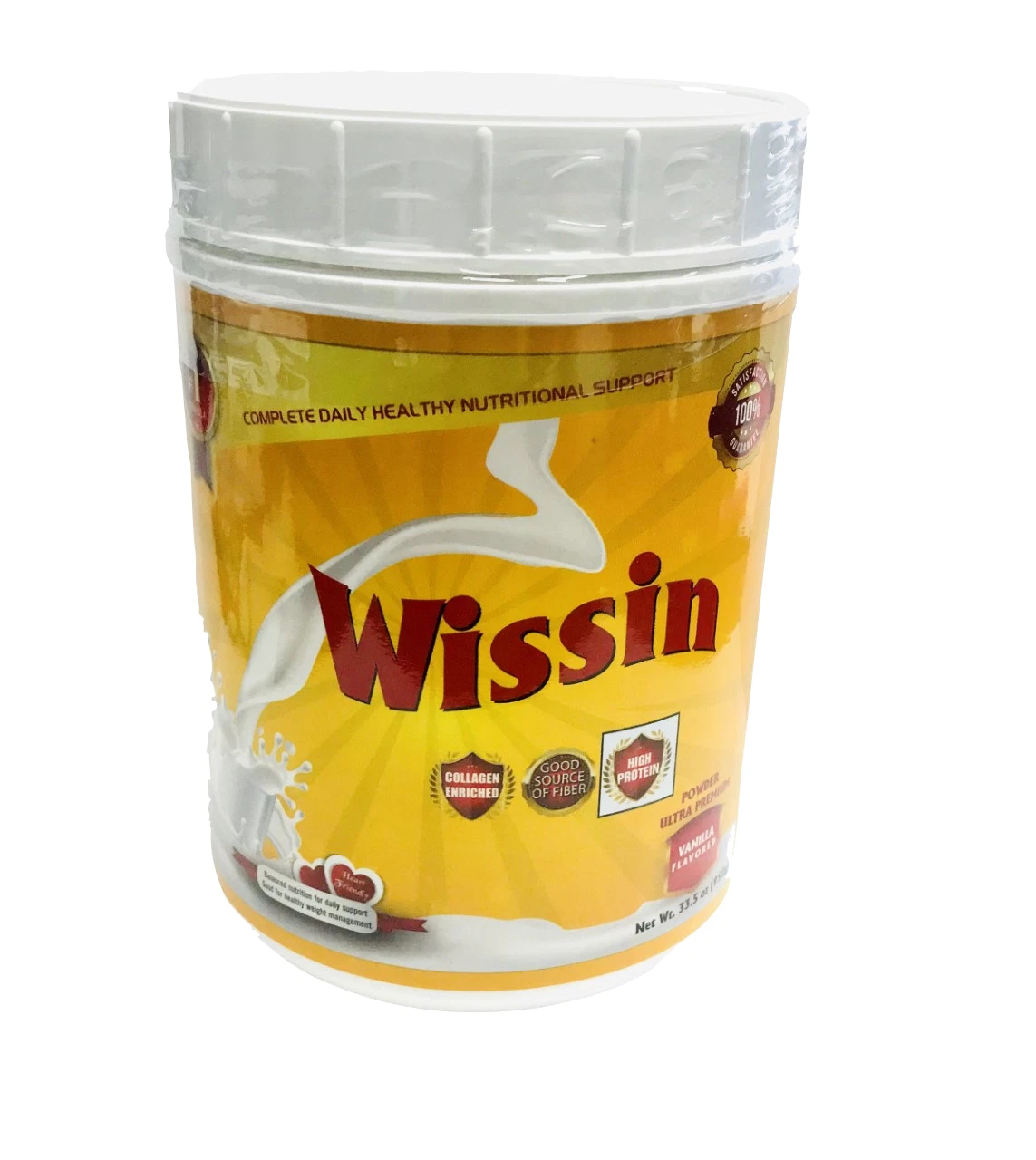 Wissin Powder Ultra Premium Vanilla flavored - Net Wt. 33.5 oz (950g)