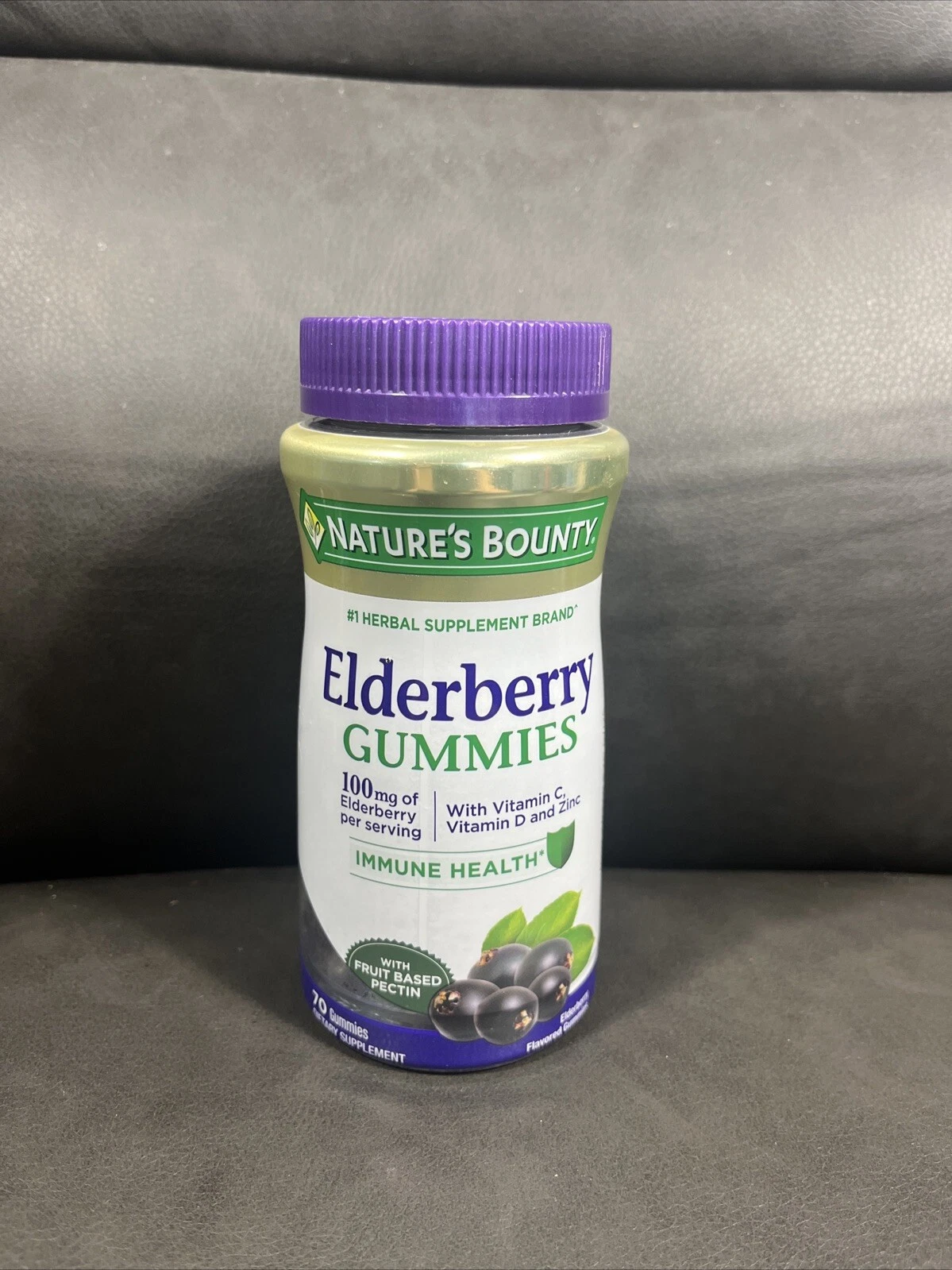 Nature's Bounty Elderberry Gummies Immune Health 70 Gummies exp 07/25