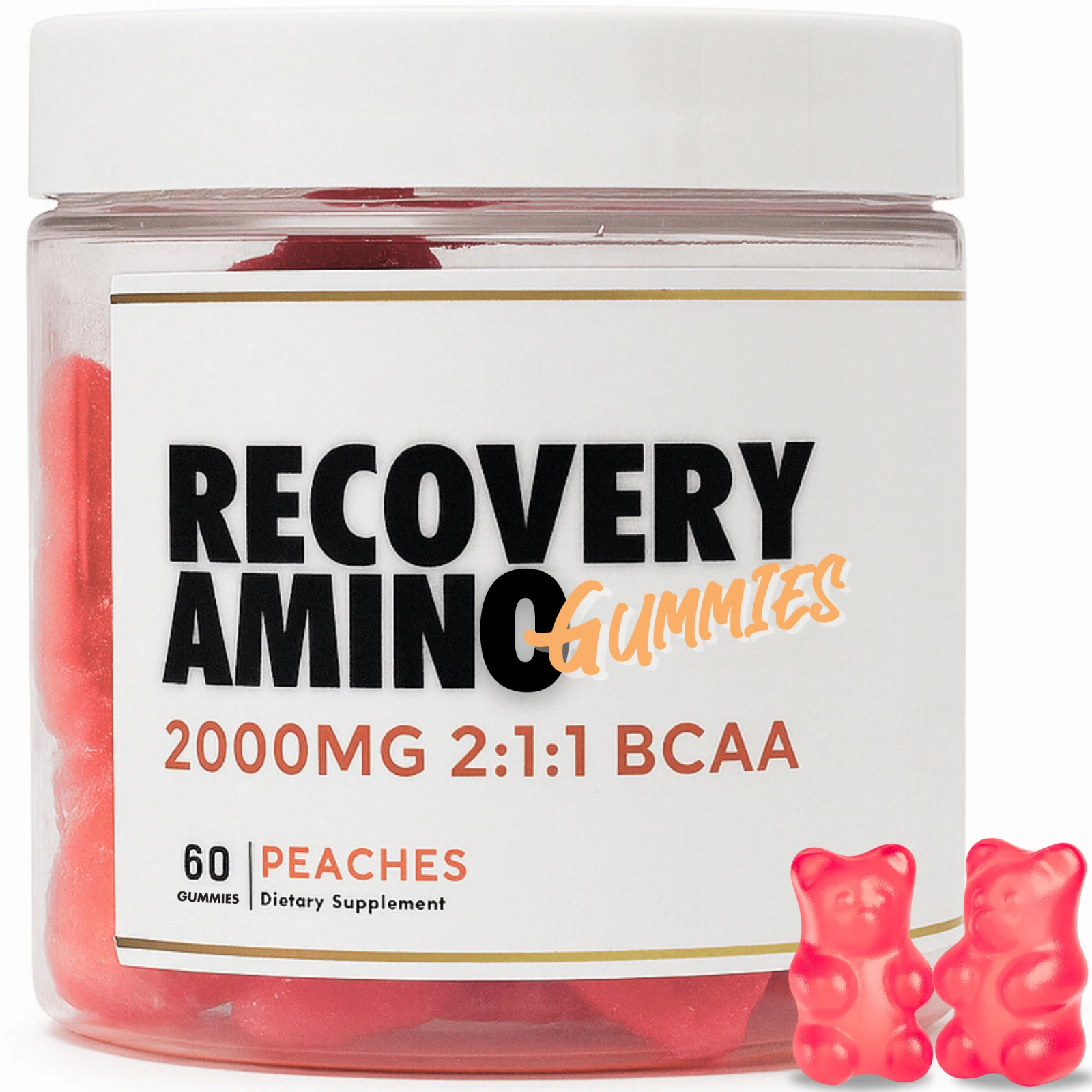 Recovery+ BCAA Gummies - 2:1:1 Branched Chain Amino Acids