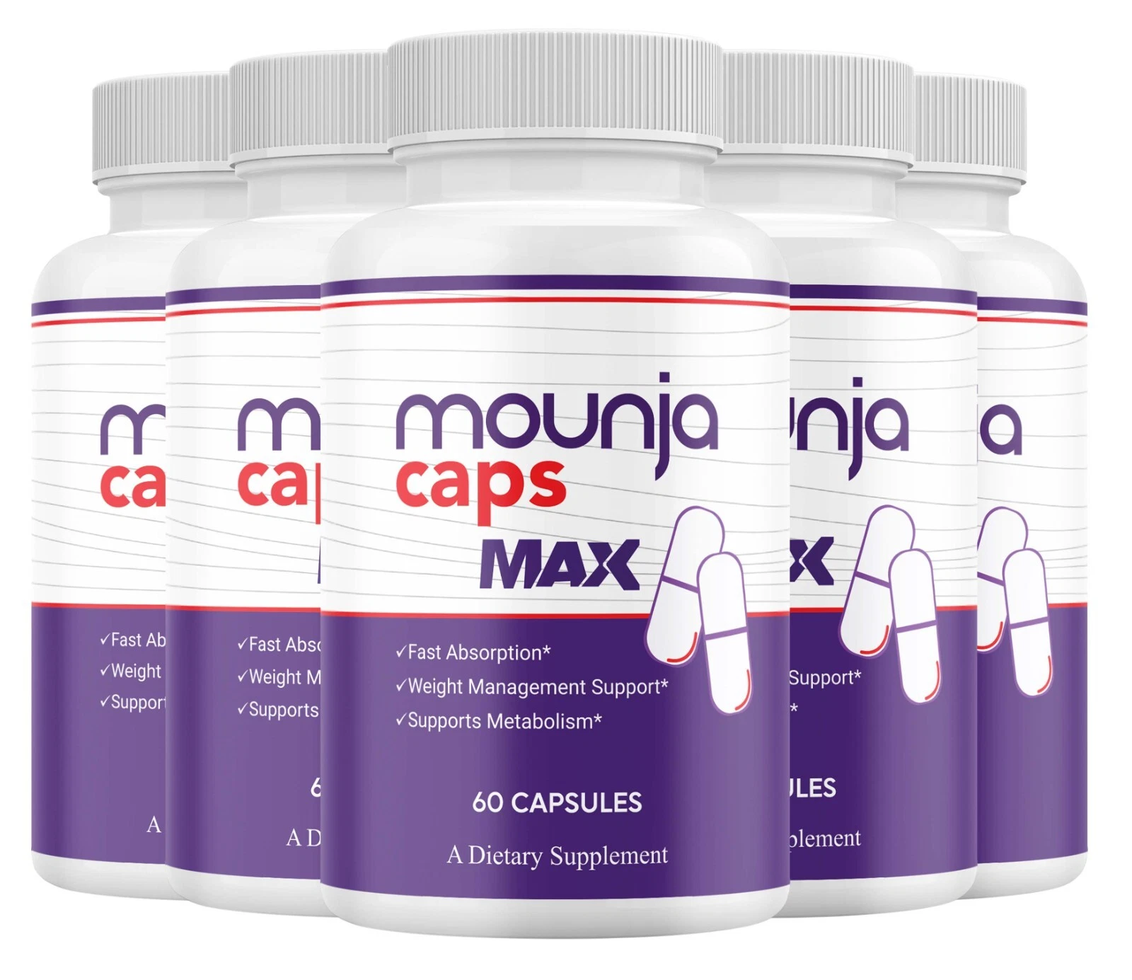 (5 Pack) Mounja Caps Keto Capsules – MounjaCaps Pills Advanced Formula