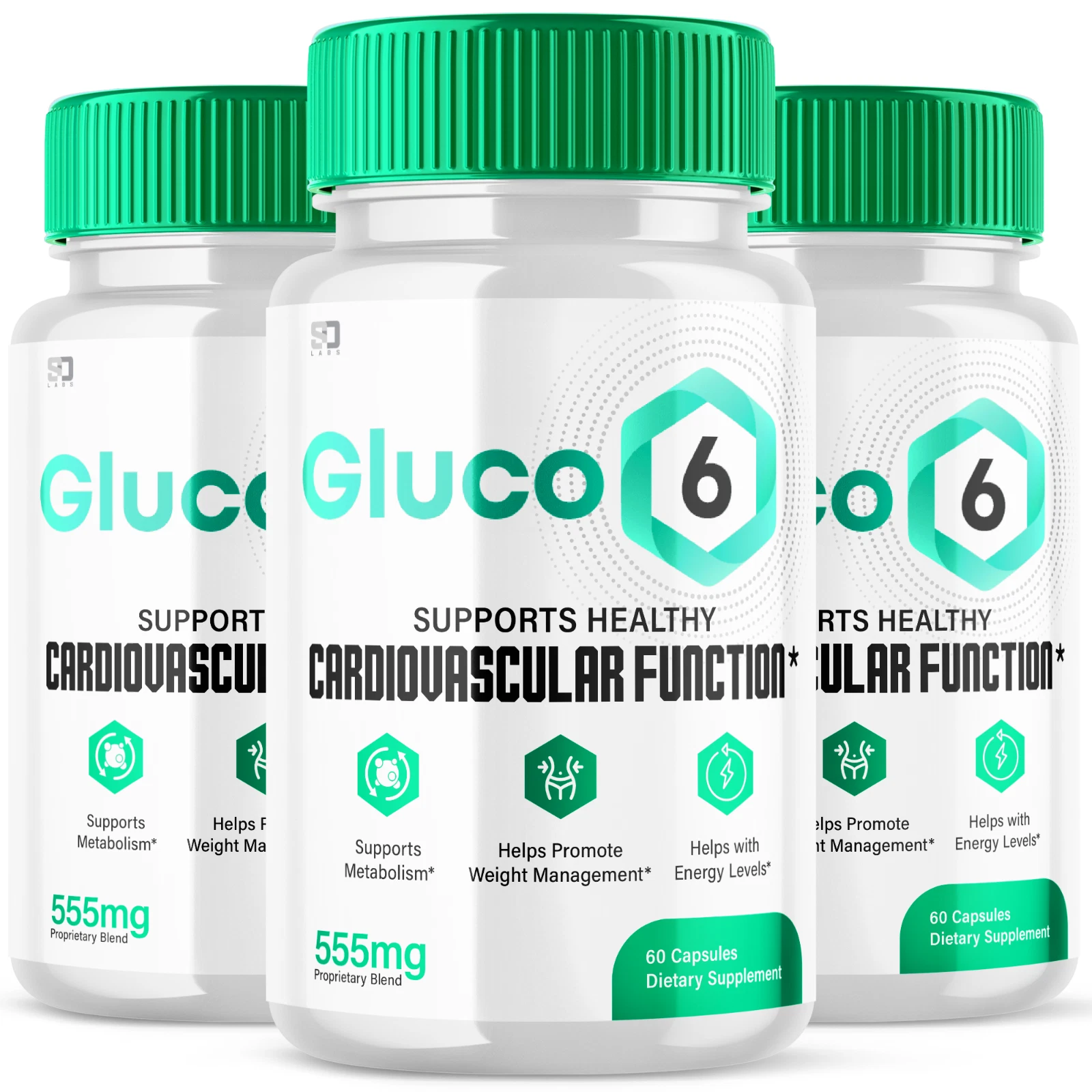 Gluco6 Blood Pills - Gluco 6 Supplement For Blood Sugar Support OFFICIAL -3 Pack