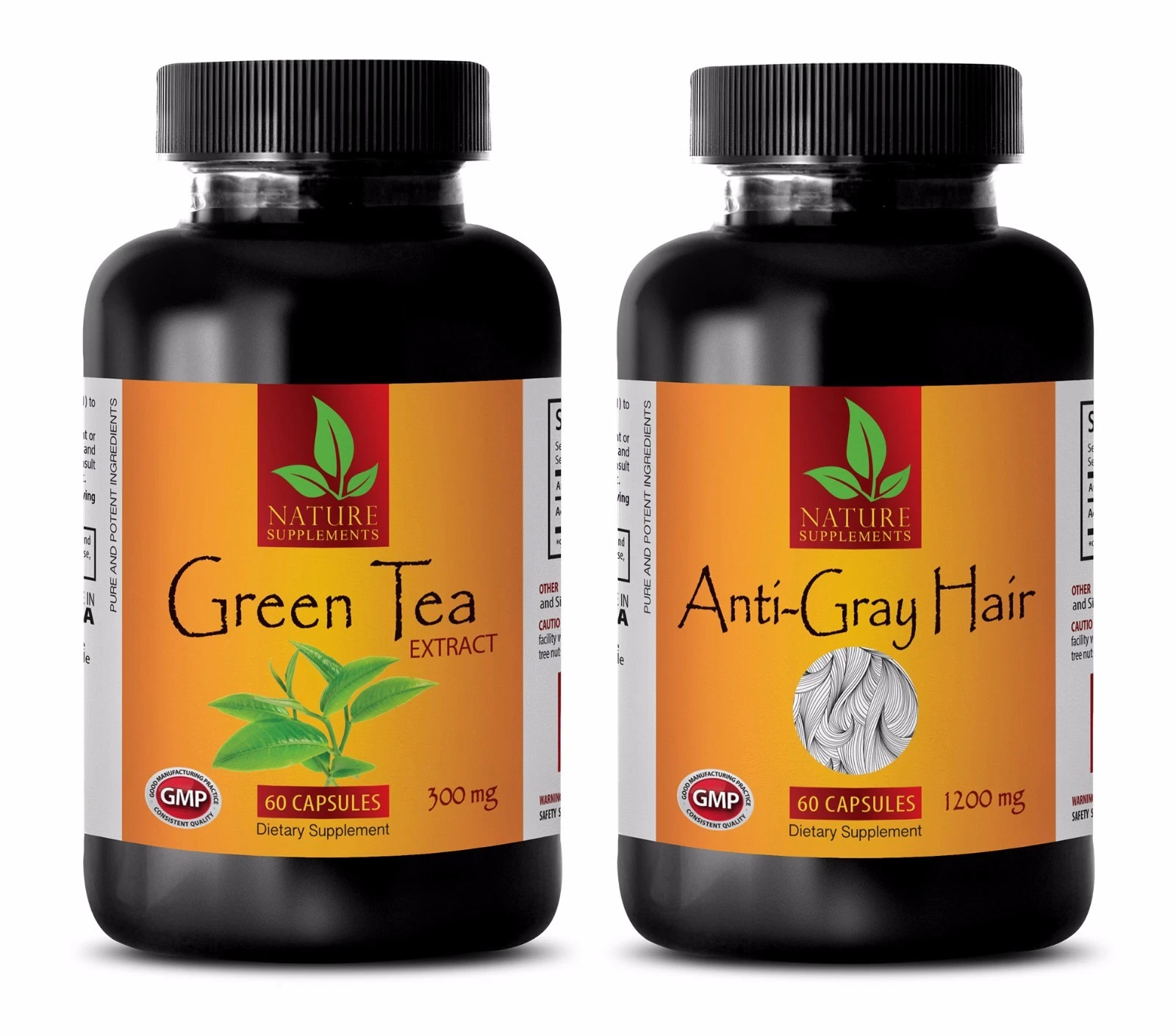 Fat burner liquid - GREEN TEA EXTRACT – ANTI GRAY HAIR COMBO - zinc vitamins