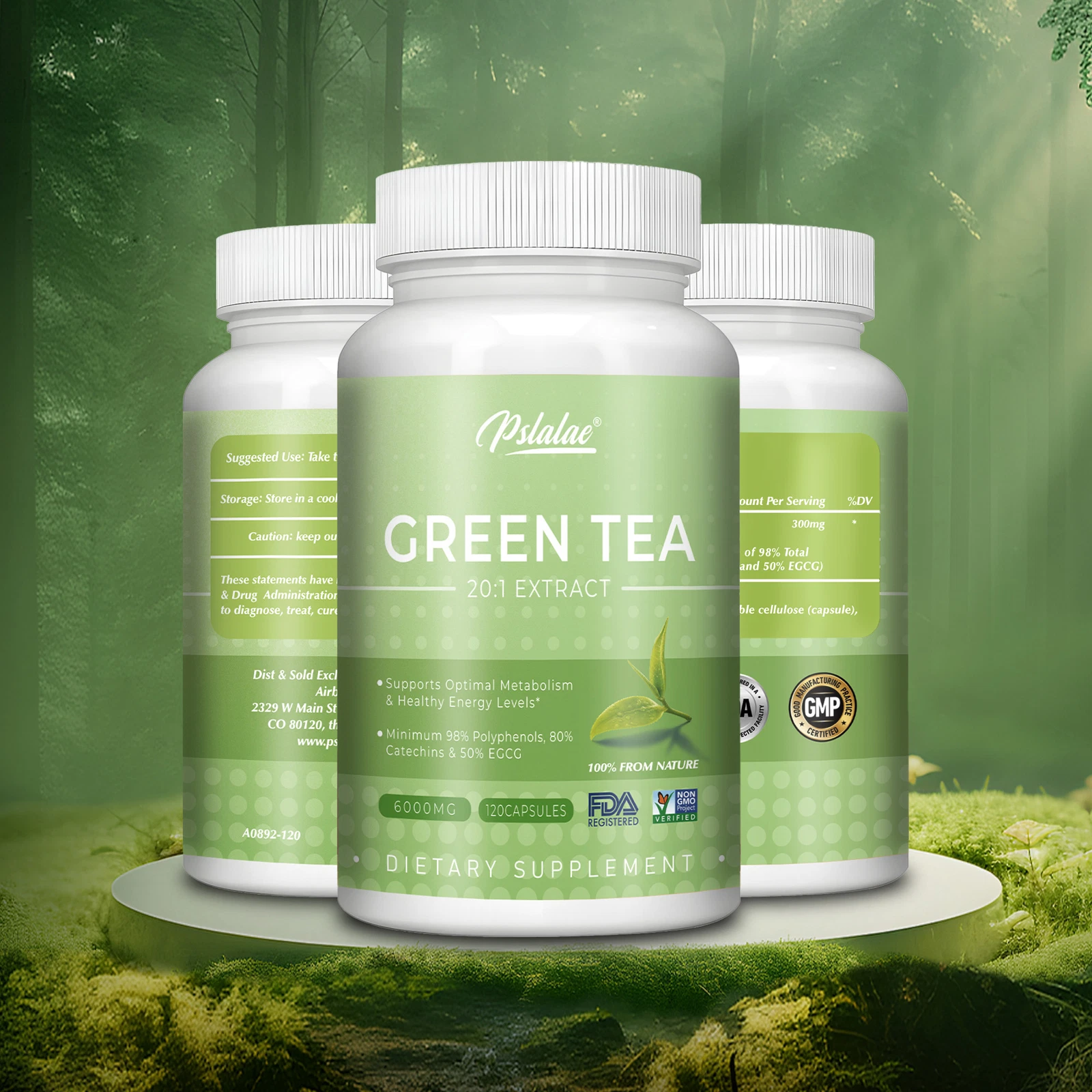 Green Tea - Weight Loss, Fat Burn, Natural Energy Production, 50% EGCG