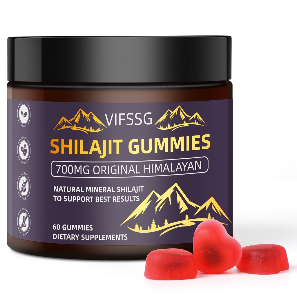 Gomitas Suplemento Puro Orgánico Natural De Resina Shilajit Del Himalaya Gummies