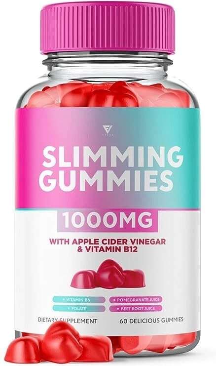 Slimming Pro Fat Burner Keto ACV Gummies for Weight Loss & Management, 1000mg