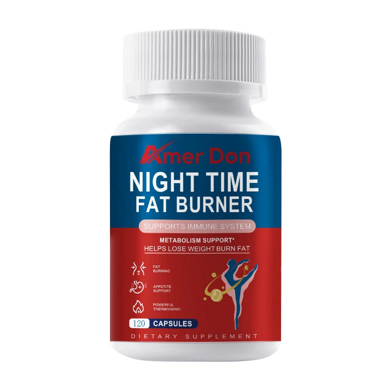 Night Time Fat Burner 120ct Weight Loss Appetite Suppressant Sleep Support Diet