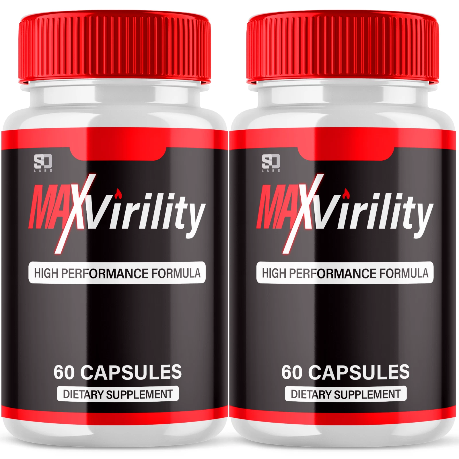 Max Virility Male Health Pills Boosts Stamina and Energy (2 Pack)