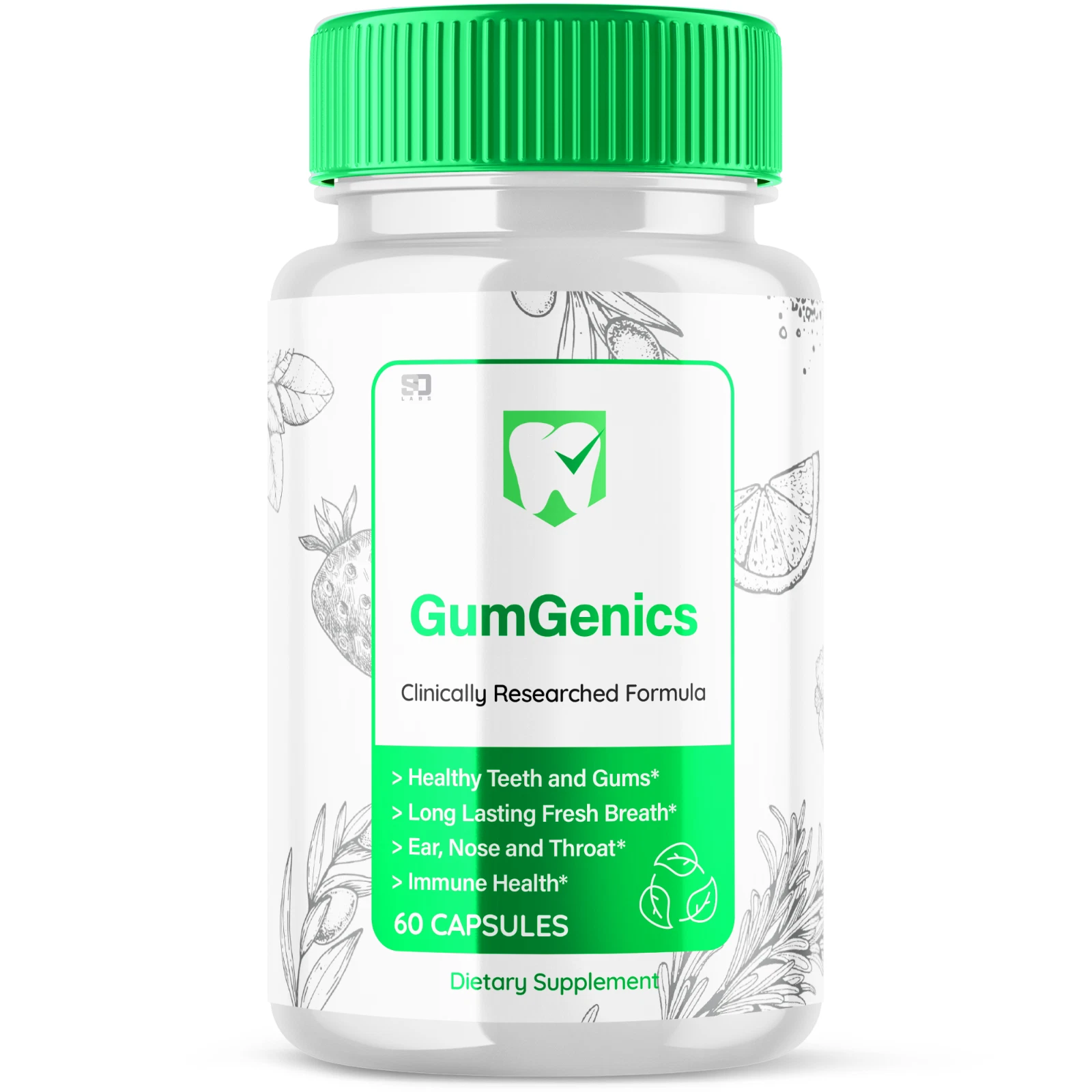 Gum Genics Oral Probiotic - GumGenic Supports Healthy Teeth & Gums - 60 Capsules