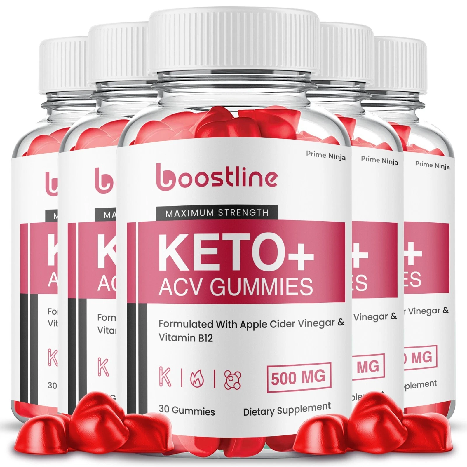 Boostline Keto ACV Gummies, Boost Line ACV Max Strength Gummies (5 Pack)