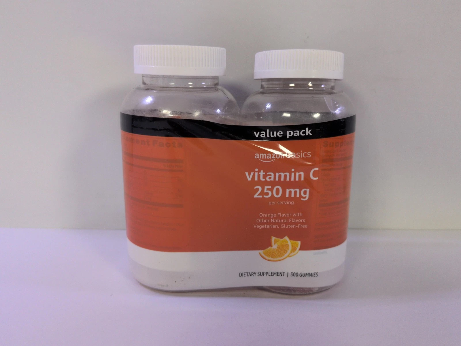 *2025-11-1* Amazon Basics - Vitamin C, 250 Mg Gummies, Orange, 300 Count (2