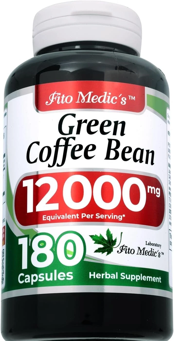 Pure Green Coffee Bean Extract Multi-Level Dosing 400mg -1200mg Two Bottles