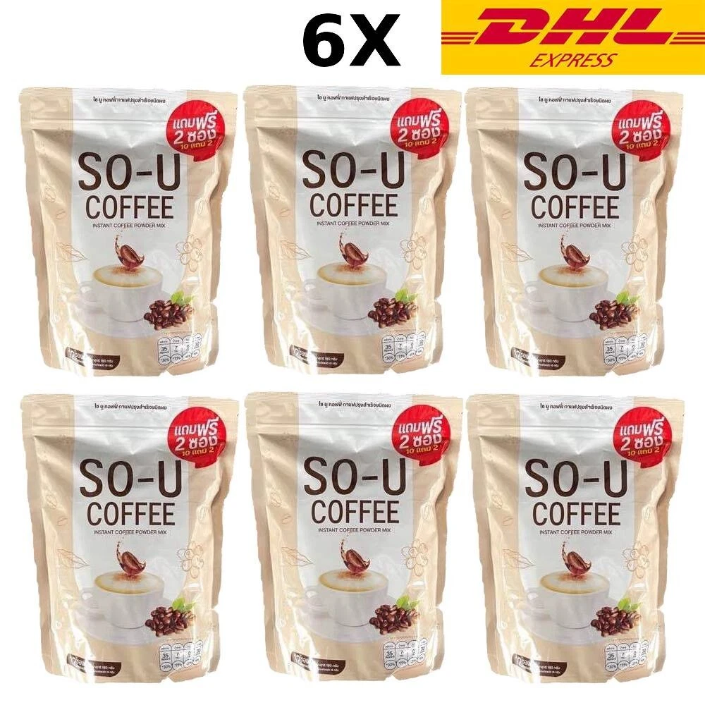 New SO U Coffee Speed Up Metabolism No Sugar Control Fat Weight Manage 6X