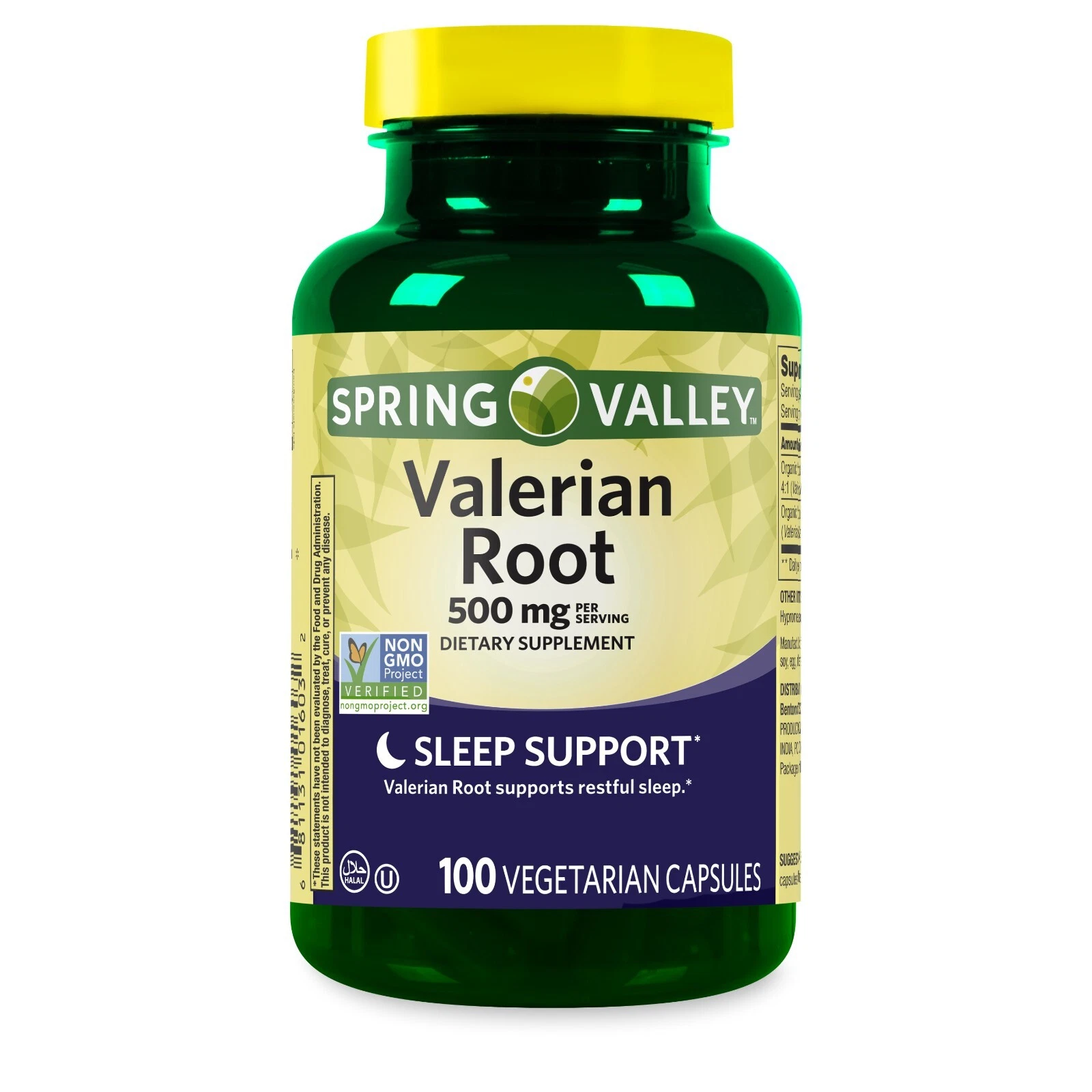 Spring Valley Valerian Root Capsules, 500 mg, 100 Count