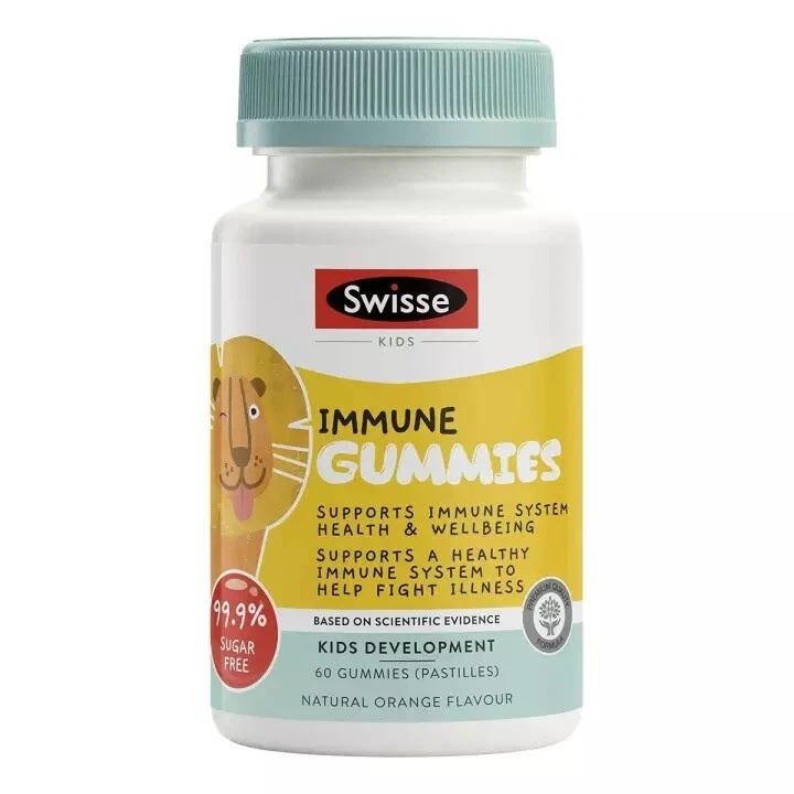 Swisse Kids Immune Gummies (Pastilles) Support Immune System & Health 60 Tablets