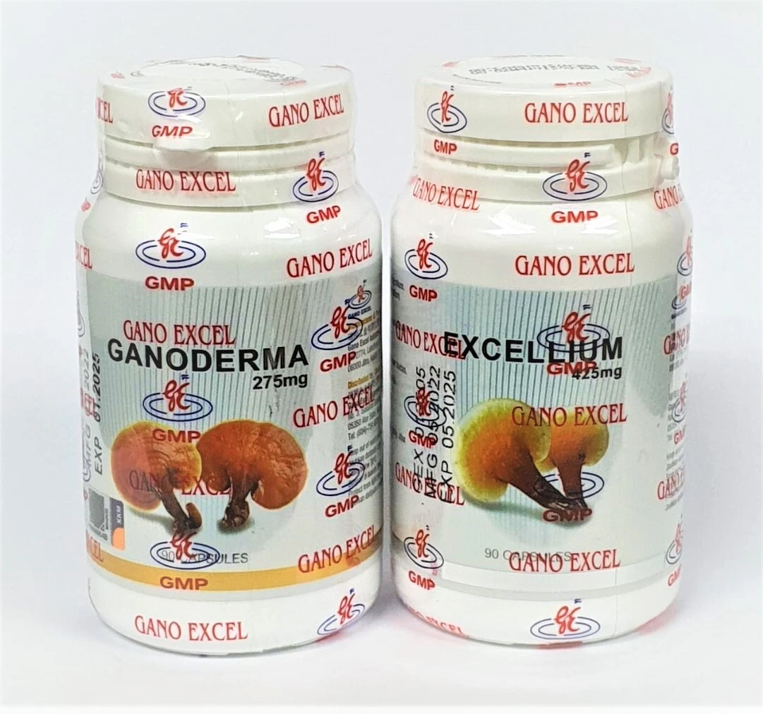 Gano Excel Excellium 90 + Ganoderma 90 Capsules Lingzhi Reishi Immunity Booster