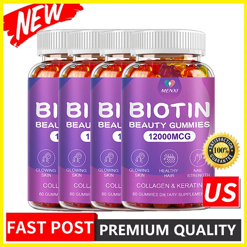 Collagen Vitamin Gummies for Hair, Skin, and Nails, Premium Collagen Supplement