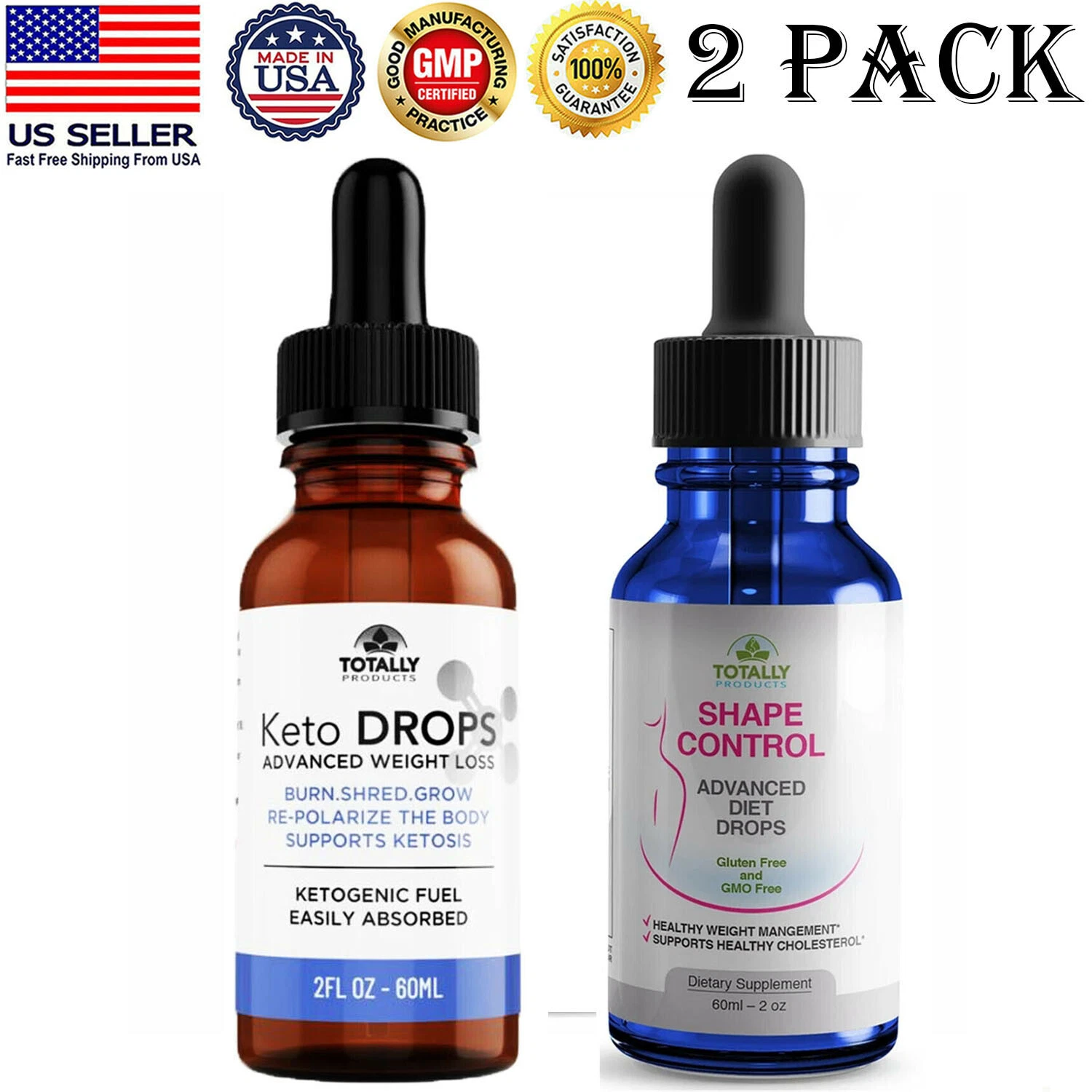 Natural Keto Diet Drops Weight Loss Shape Control Fat Burn Appetite Suppressant