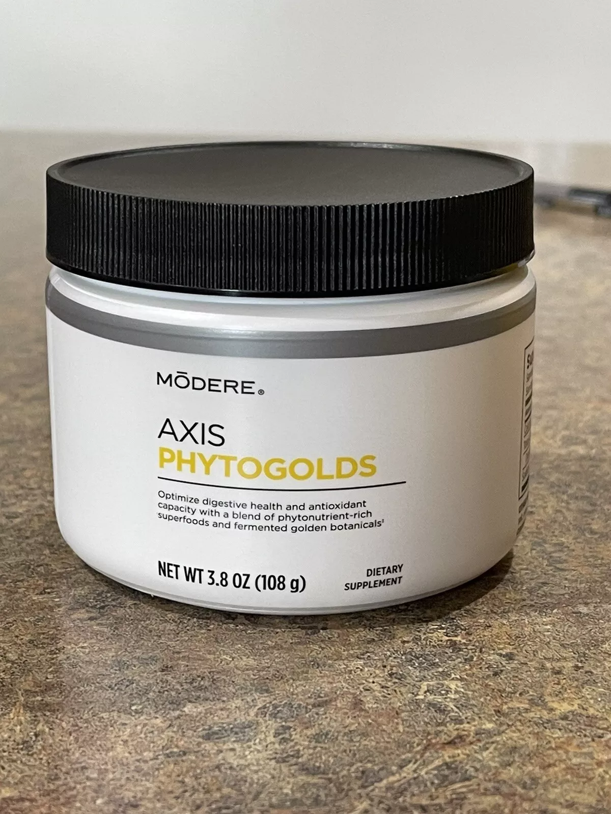 Modere Axis Phytogolds Digestive Health & Antioxidants New 3.8 oz Container