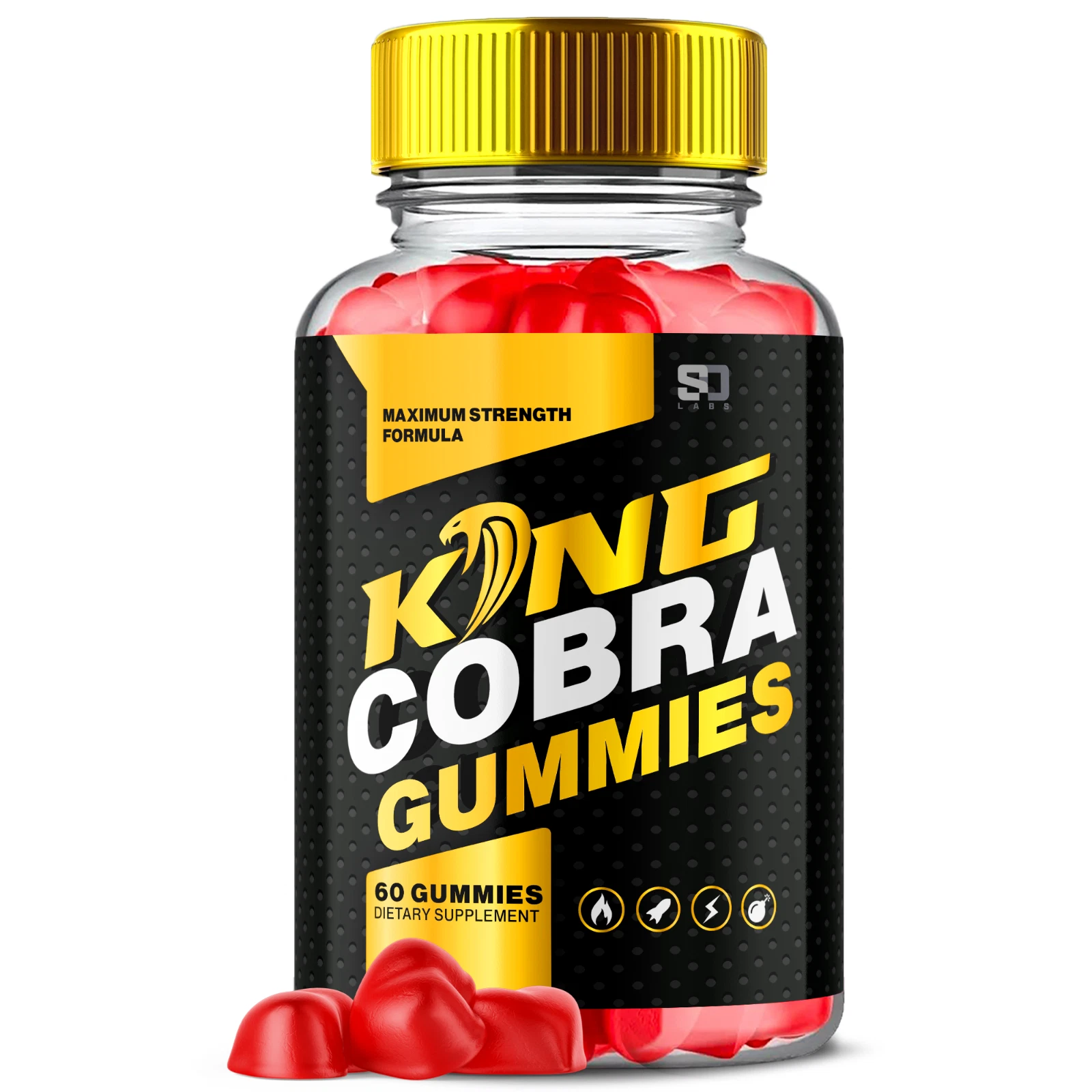 King Cobra Gummies - Support Men's Vitality and Daily Energy 60 Gummies