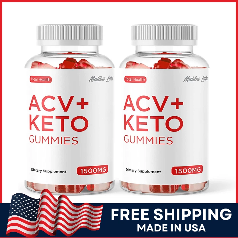 Total Health ACV Keto Gummies Ketosis Weight Loss 1500mg Advanced Formula 2-Pack
