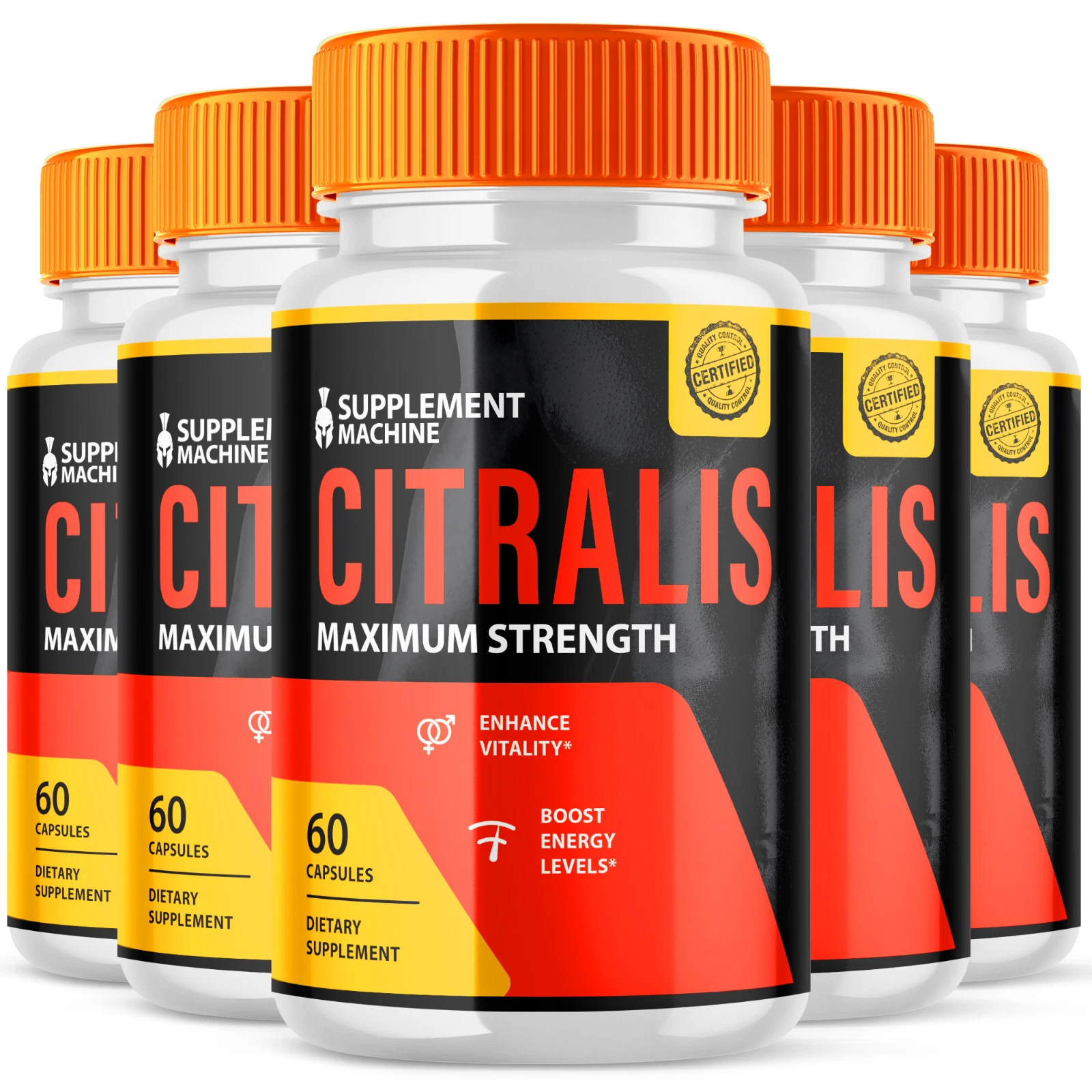 Citralis For Men Maximum Strength Pills Advanced Formula Supplement 300 Capsules