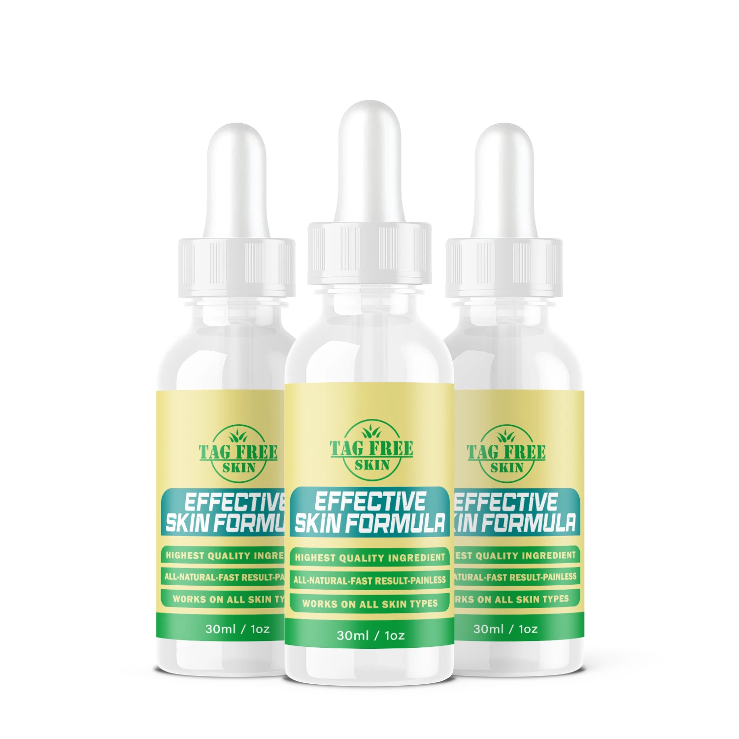 Tag Free Skin - Liquid Skin Drops ORIGINAL - 3 Pack