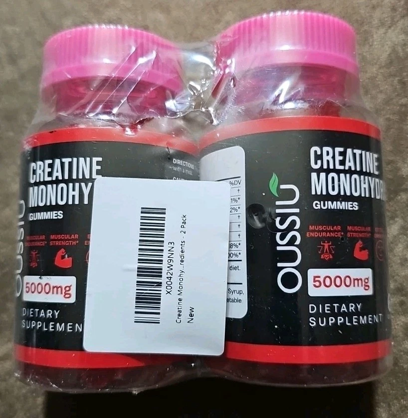 Creatine Monohydrate Gummies Strength & Muscle Growth Workout Energy 2 Pack
