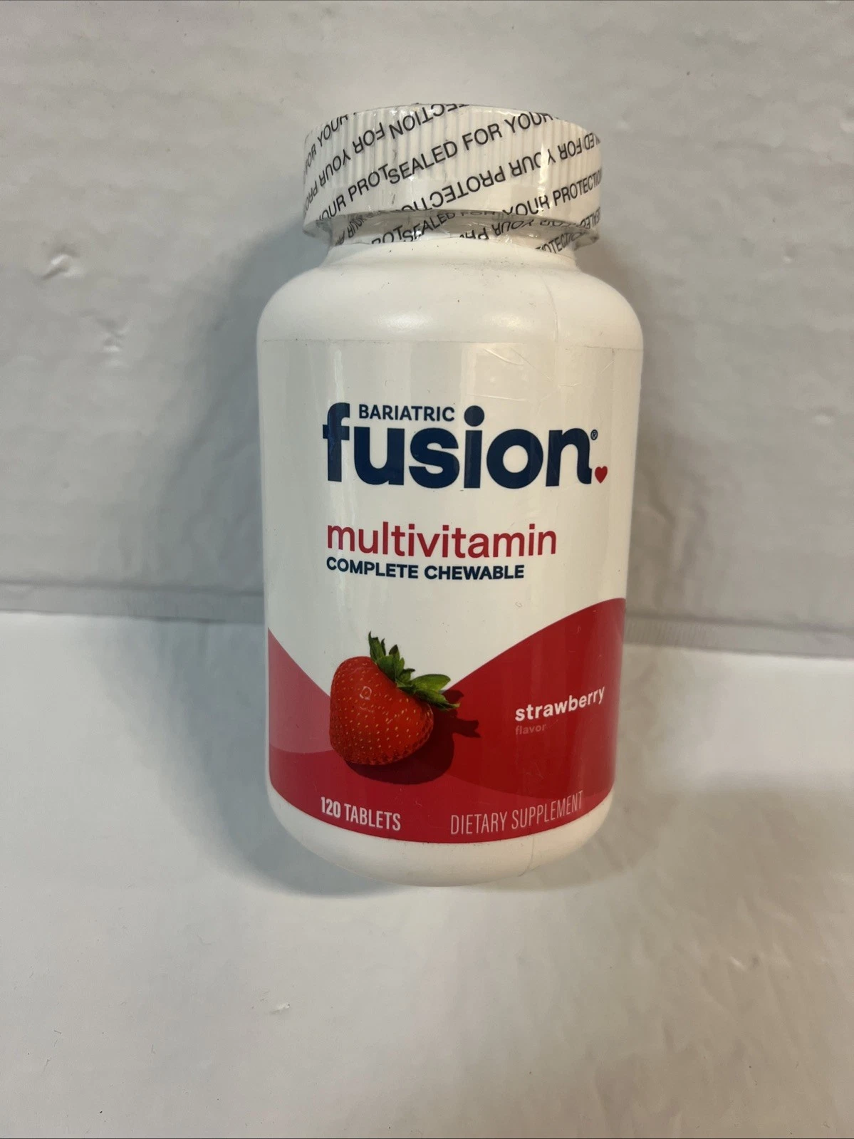 Bariatric Fusion STRAWBERRY Complete Chewable Multivitamin 120 Tablets