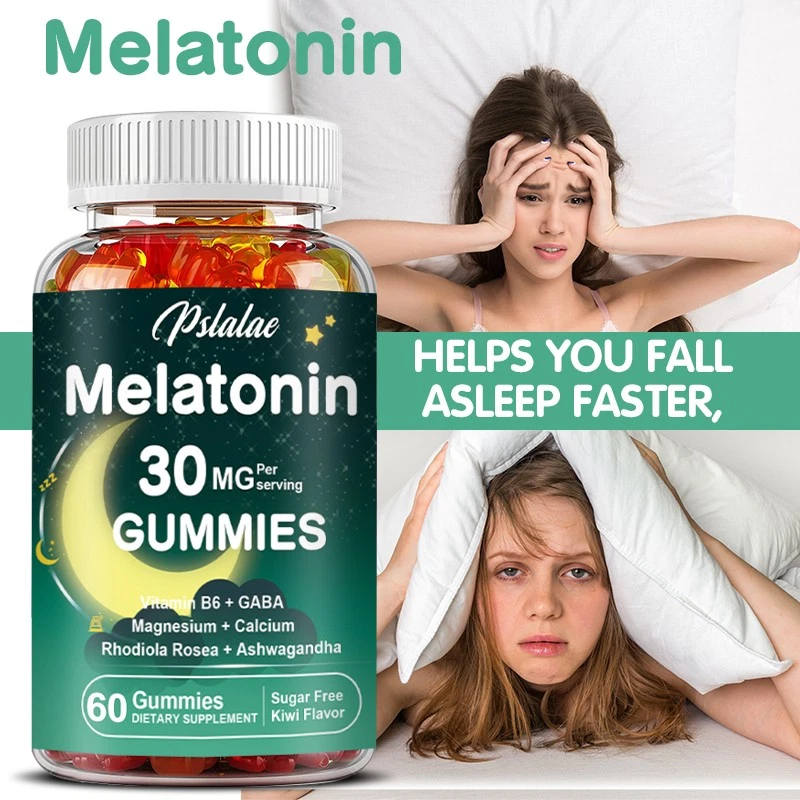 Melatonin 30mg - Sleep Aid, Relieve Stress & Anxiety - Ashwagandha, L-Theanine