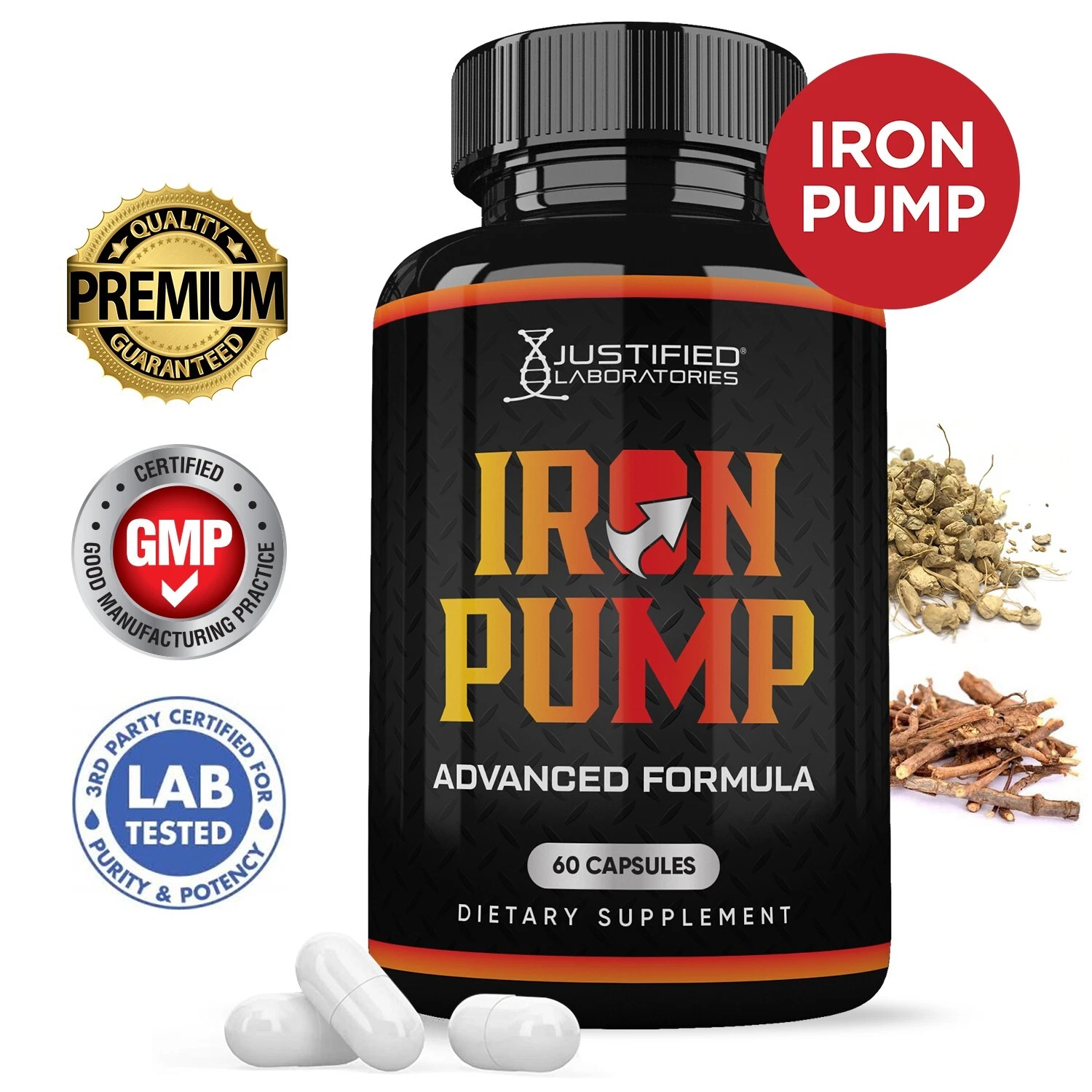 Iron Pump for Men Advanced Formula 1484MG Iron Pump Pills Vitamin Supplement