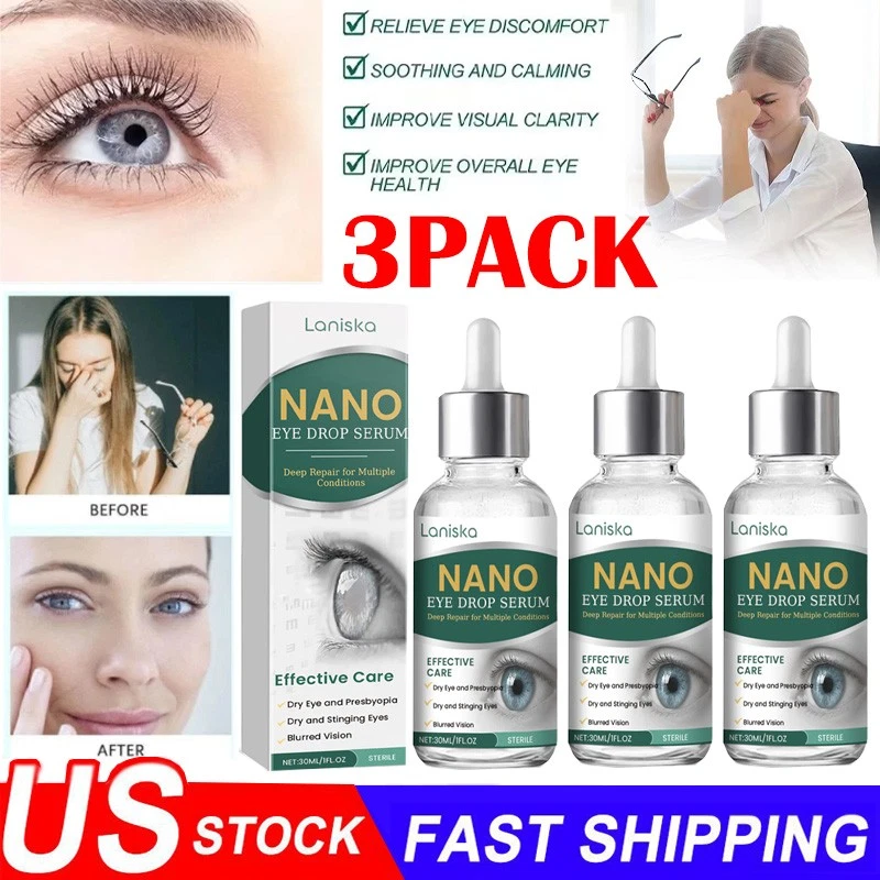 1-3 Nano Eye Drops Serum,Natural Nano Lubricant Eye Drops for Dry Eye Presbyopia