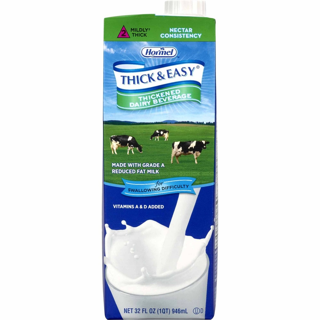 Thick & Easy Dairy Thickened Beverage Milk 32 oz Carton